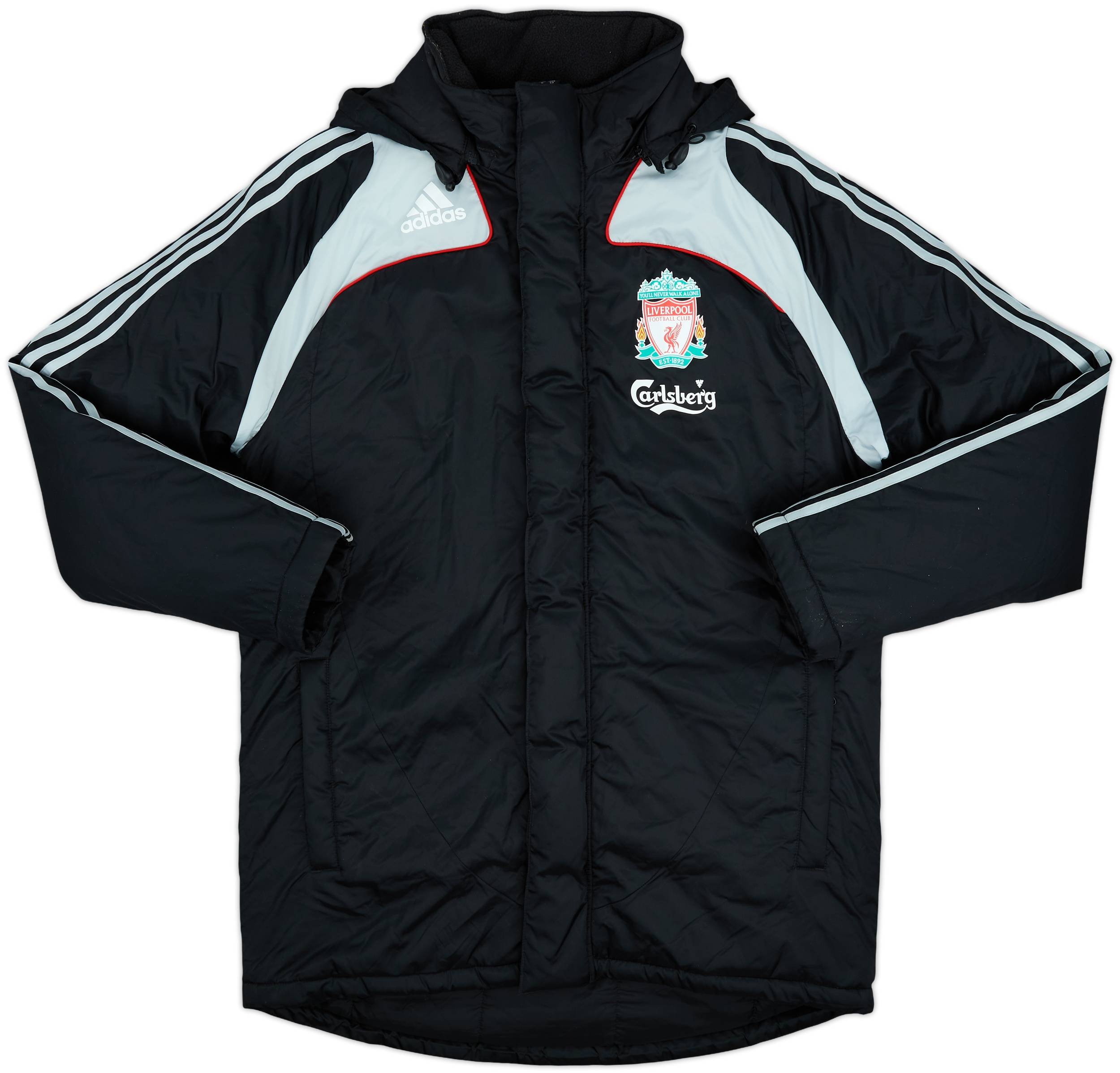 2008-09 Liverpool adidas Padded Bench Coat - 9/10 - (S)