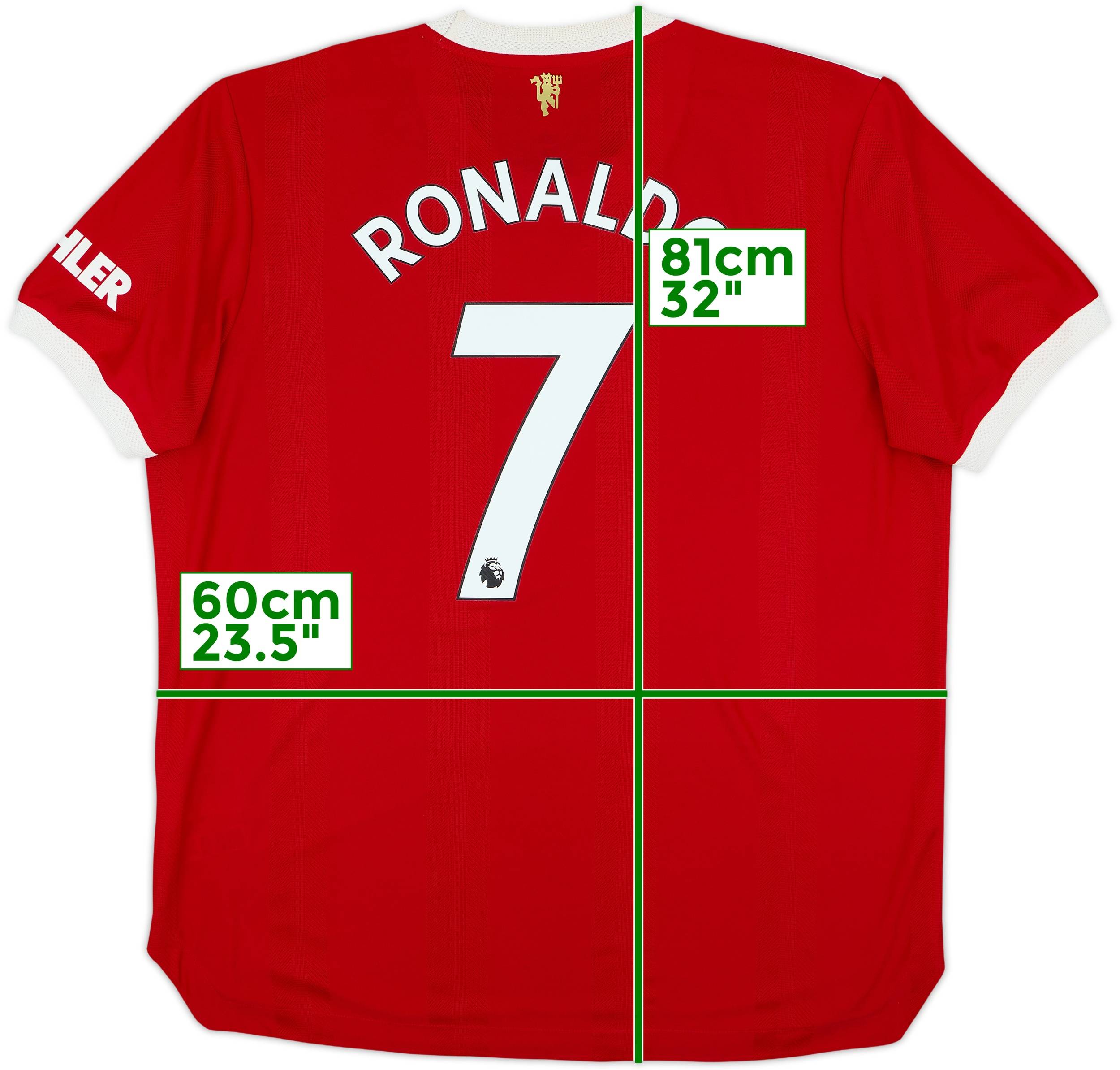 2021-22 Manchester United Authentic Home Shirt Ronaldo #7 - 7/10