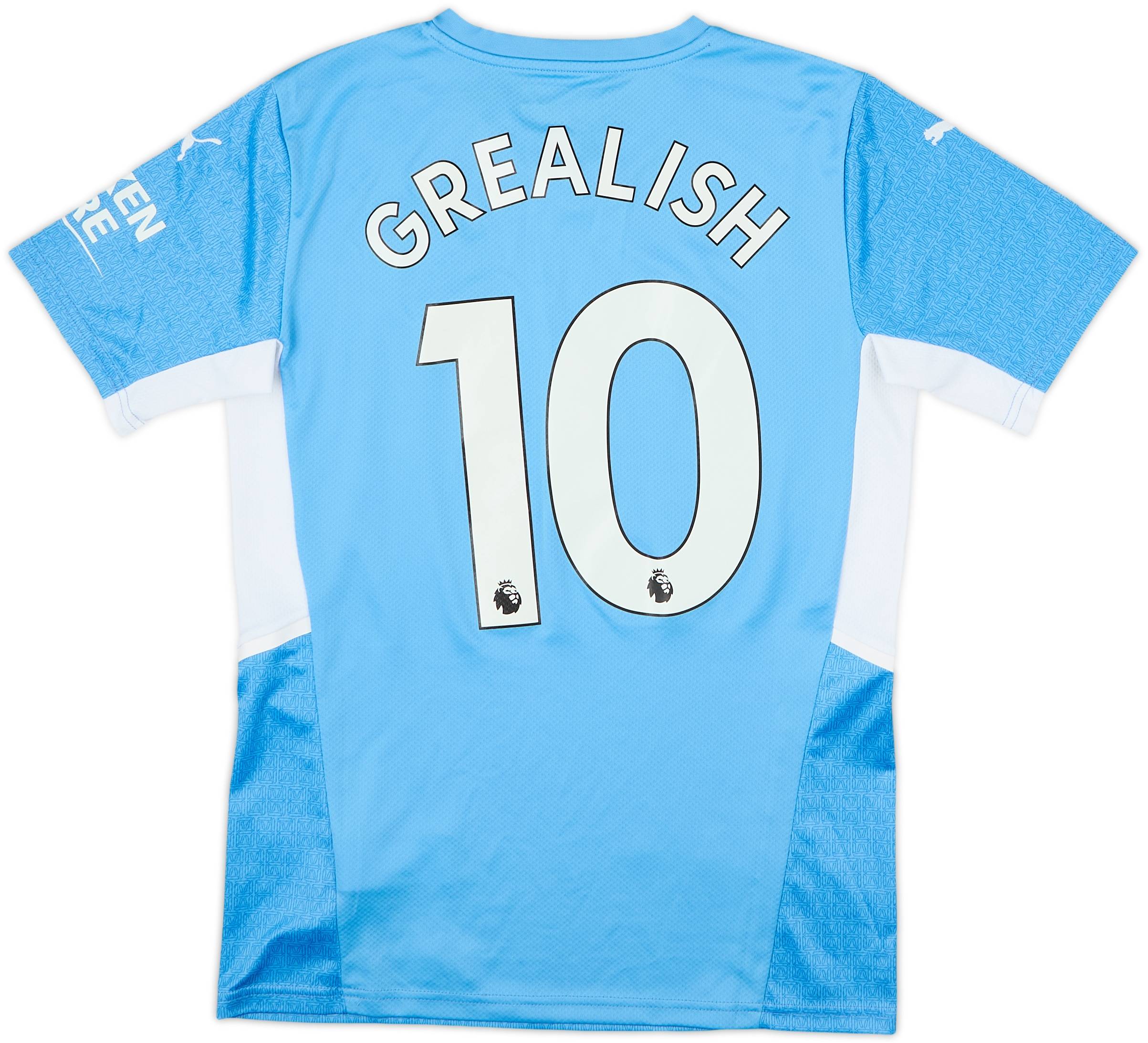 2021-22 Manchester City Home Shirt Grealish #10 - 9/10 - (S)