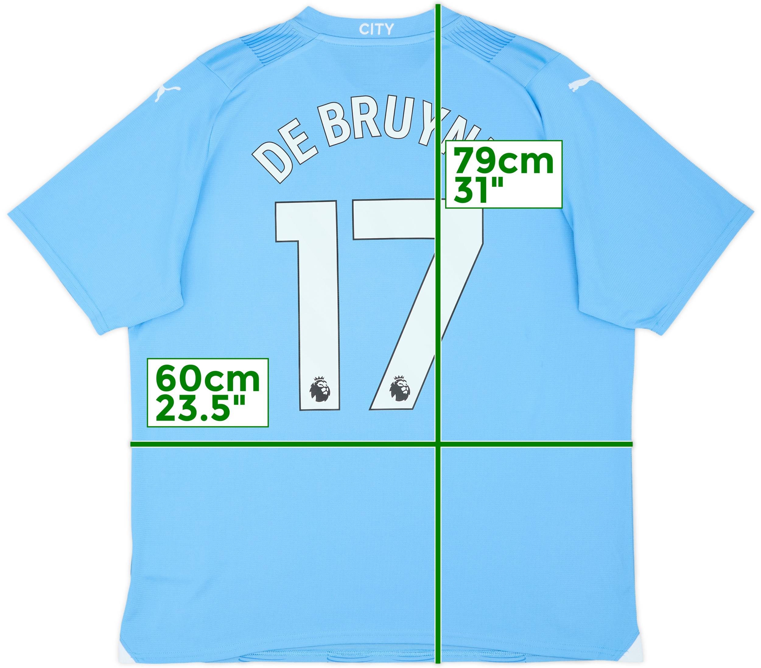 2023-24 Manchester City Home Shirt De Bruyne #17 - 10/10 - (XL)