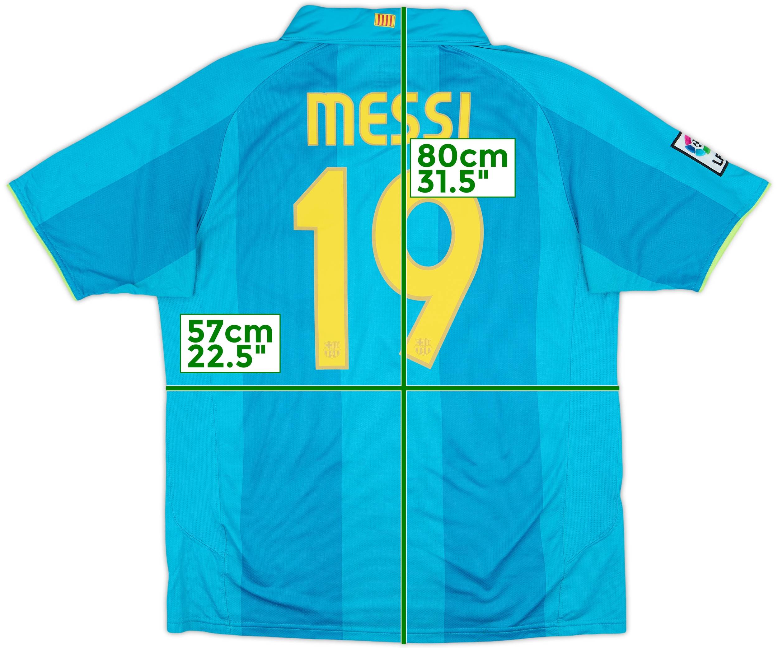 2007-09 Barcelona Away Shirt Messi #19 - 7/10 - (L)