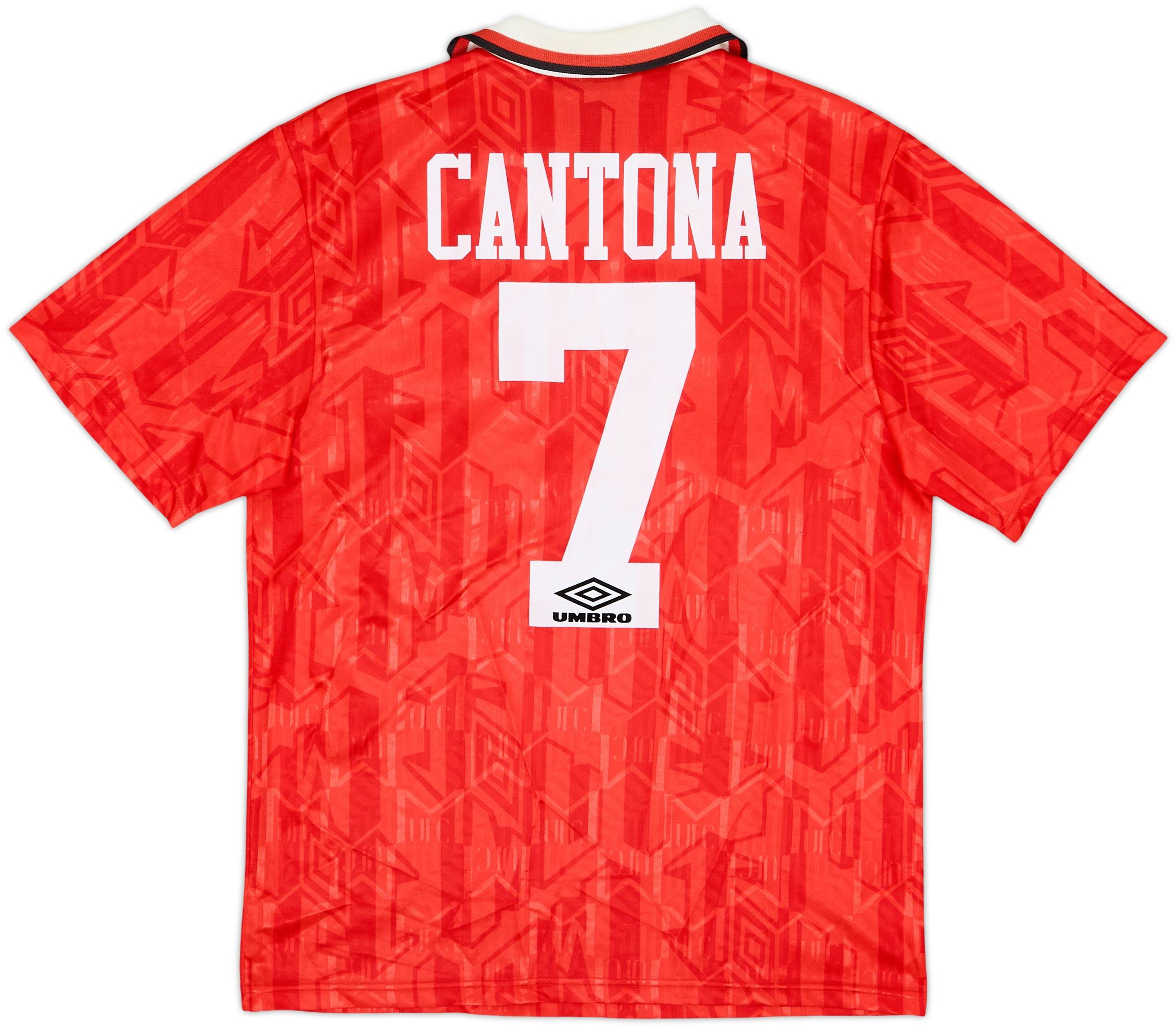 1992-94 Manchester United Home Shirt Cantona #7 - 9/10 - (M)