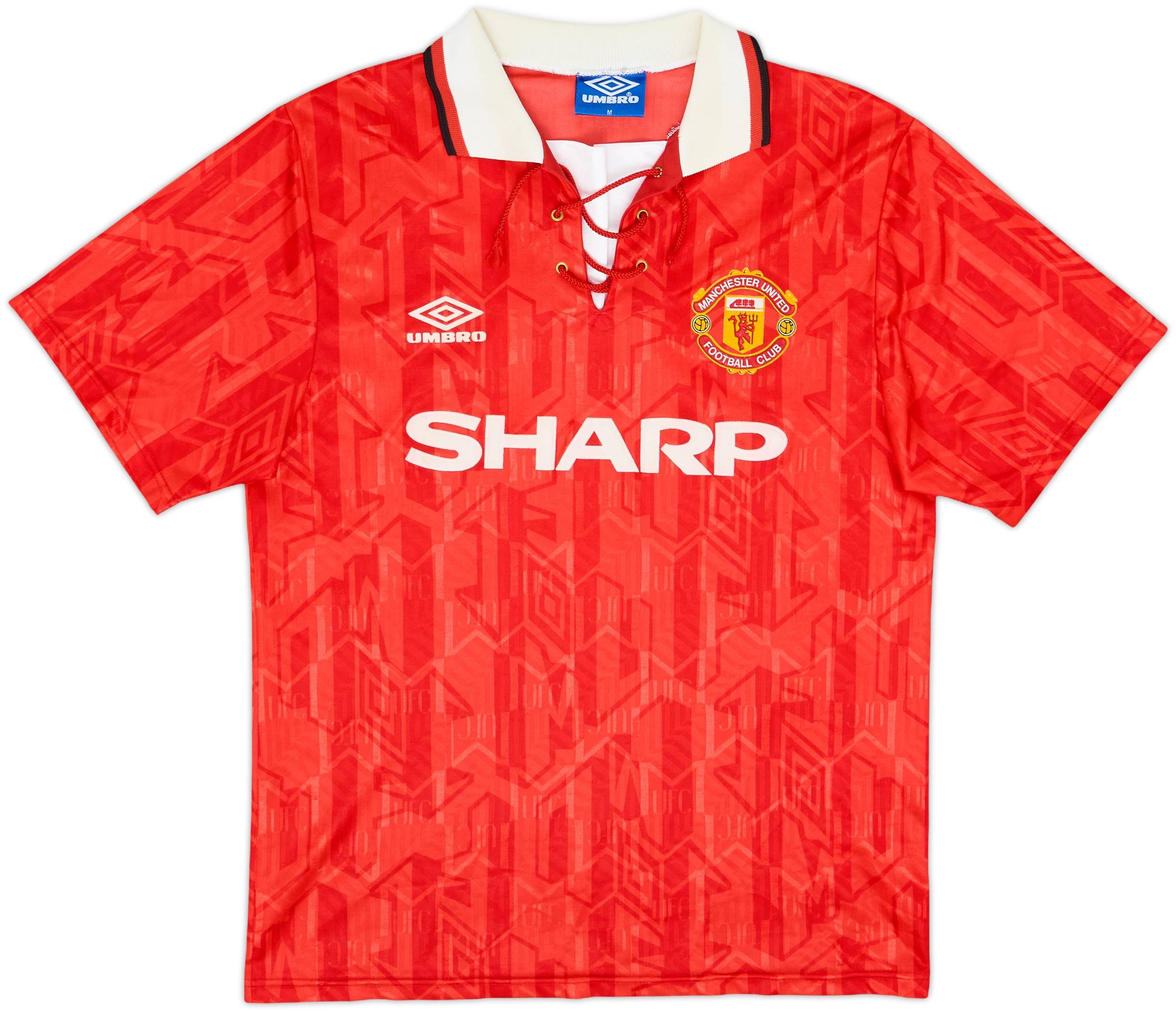 1992-94 Manchester United Home Shirt Cantona #7 - 9/10 - (M)