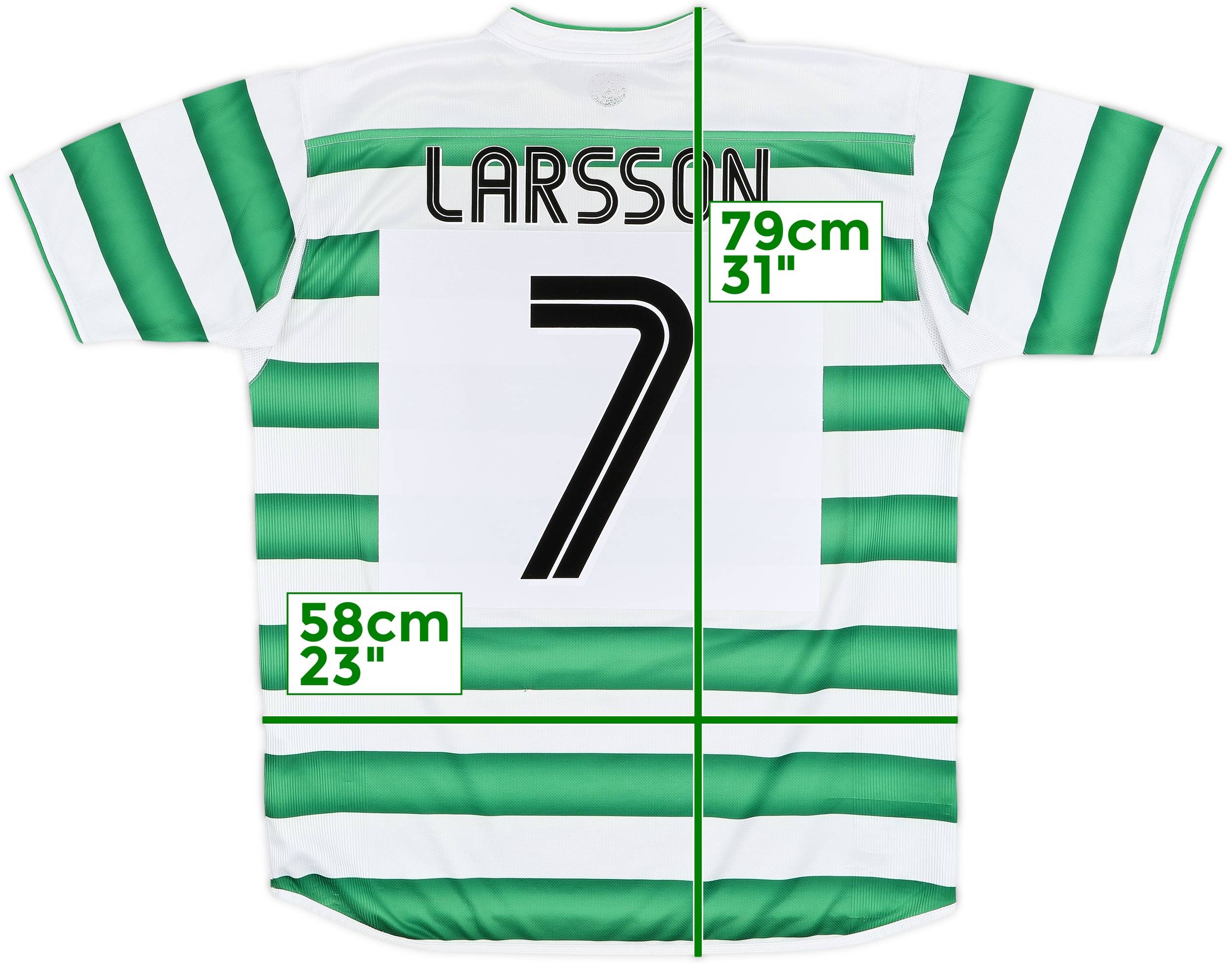 2003-04 Celtic Home Shirt Larsson #7 - 6/10 - (XL)