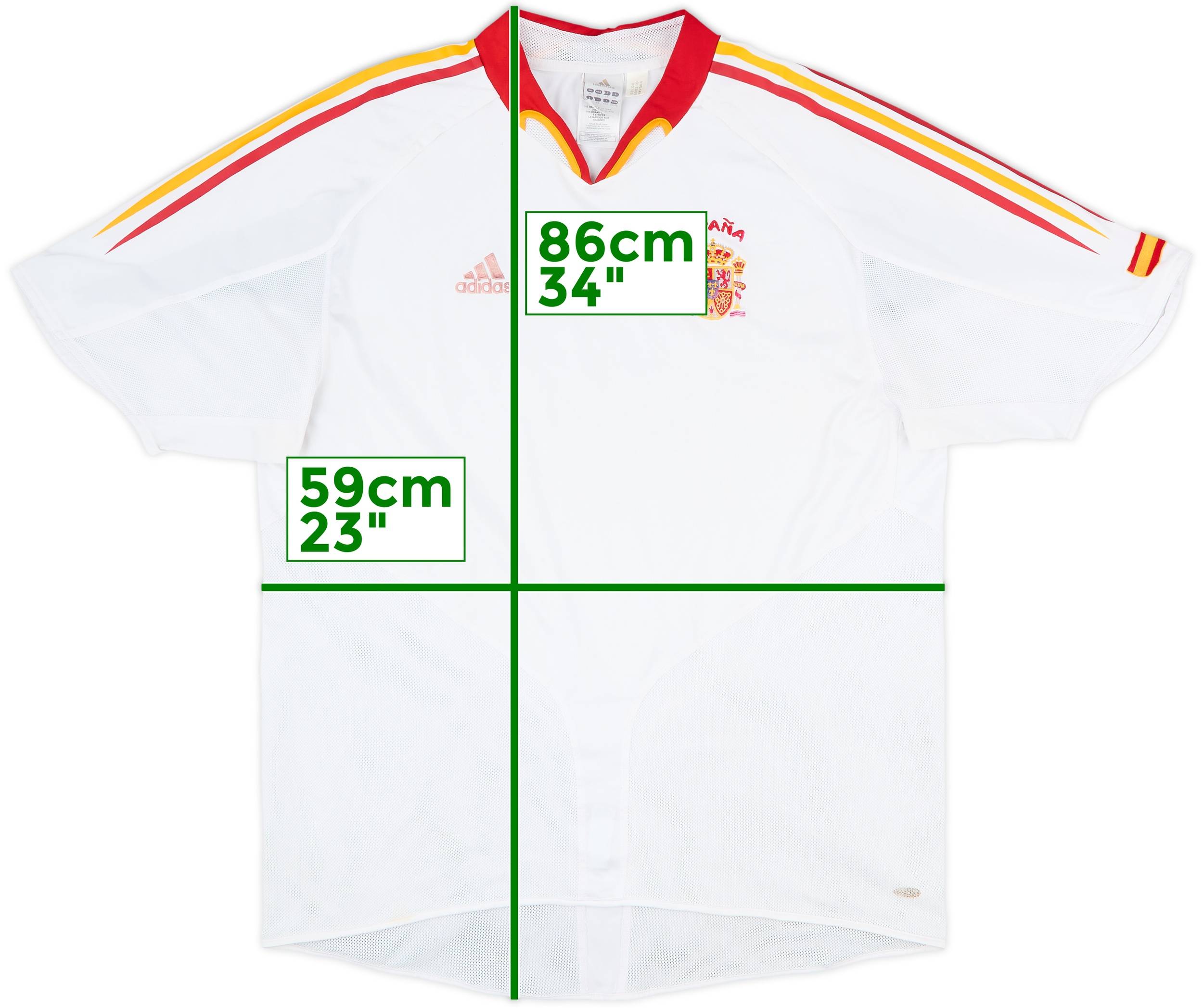 ウェア Spain away Euro 2004 Player Issue Shirts 2004-06 Spain Away Shirt - 5/10 - (XL)