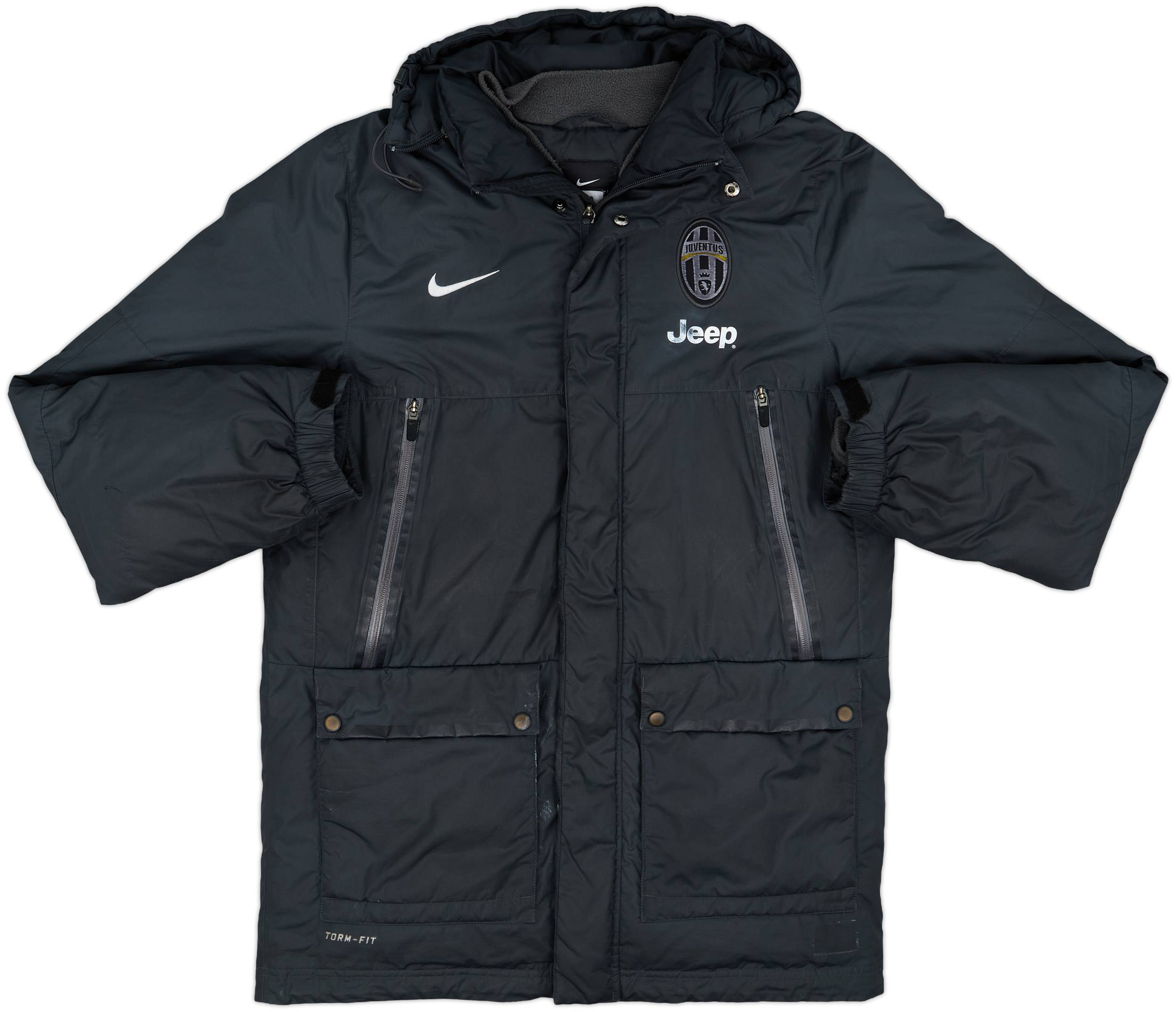 ジャケット・アウター Error Fit Padded Bench Coat (BLACK) M 2013-14 Juventus Nike Hooded Padded Bench Coat - 5/10 - (M)