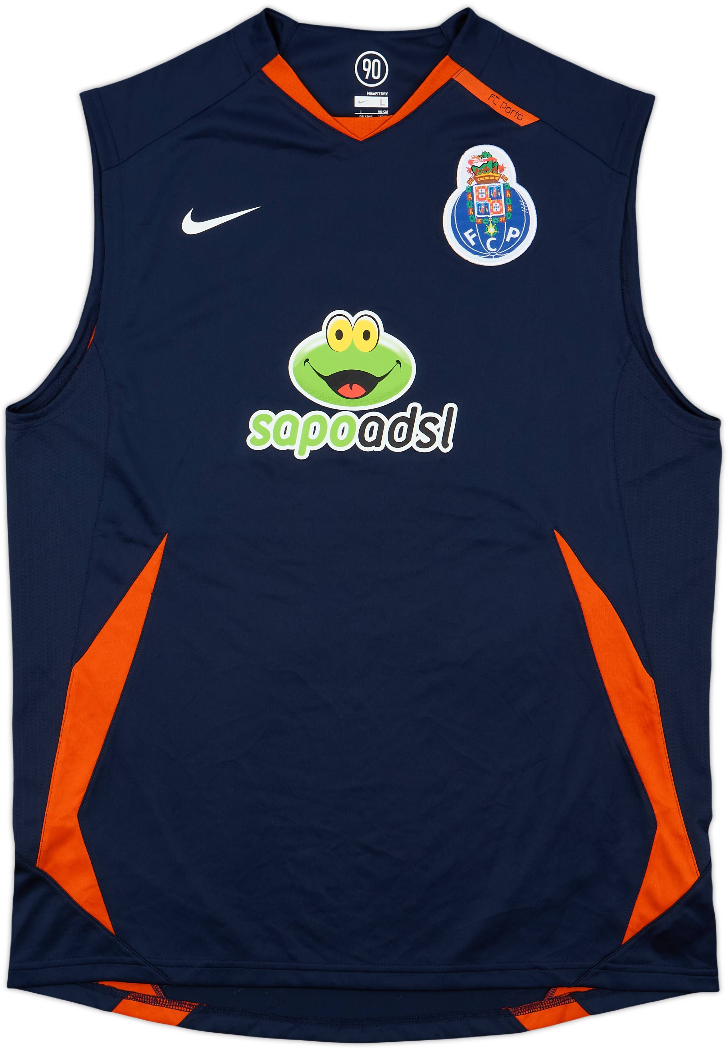 2007-08 Porto Nike Player Issue Training Vest 10/10 (L)