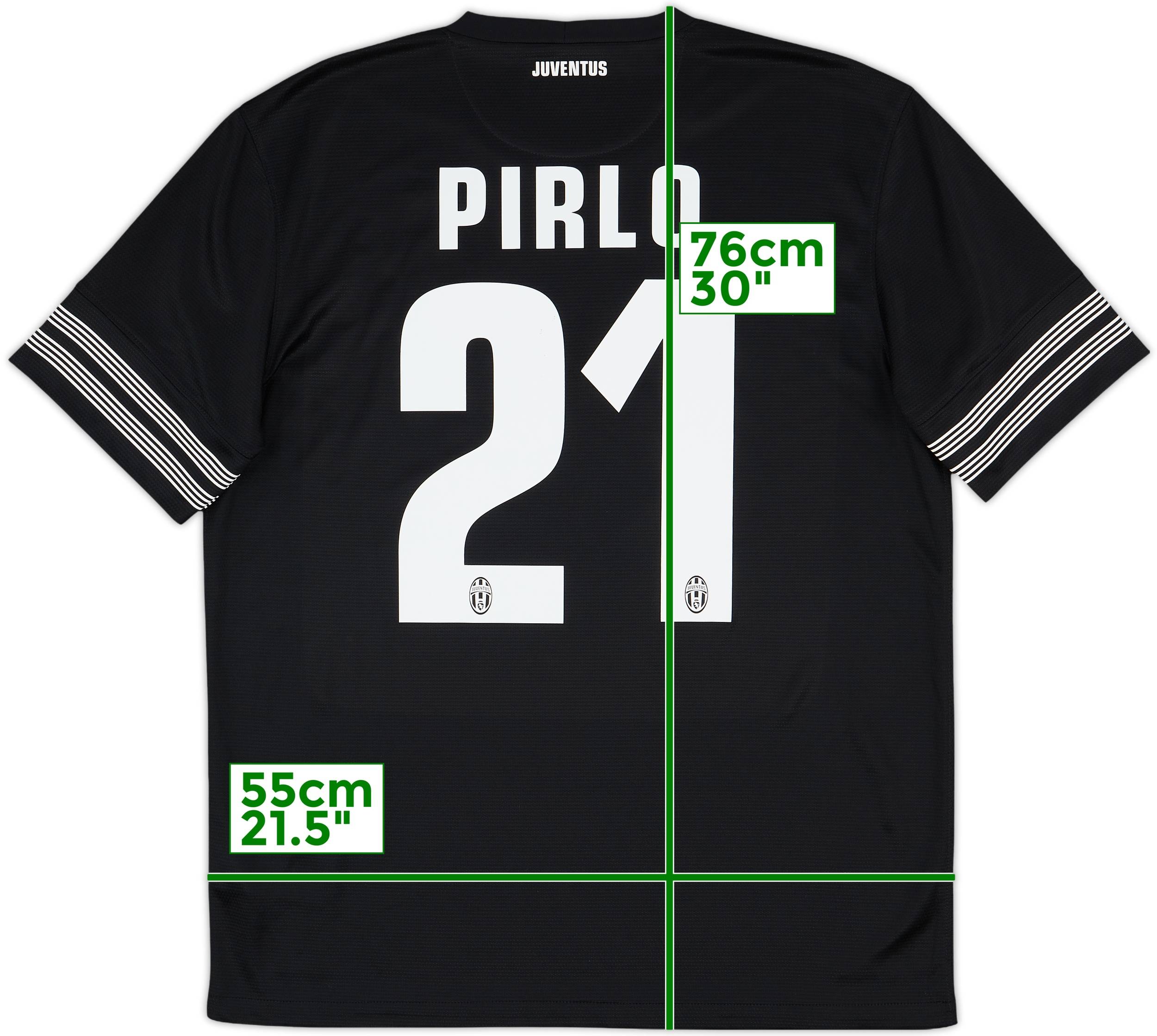 2012-13 Juventus Away Shirt Pirlo #21 - 8/10 - (L)