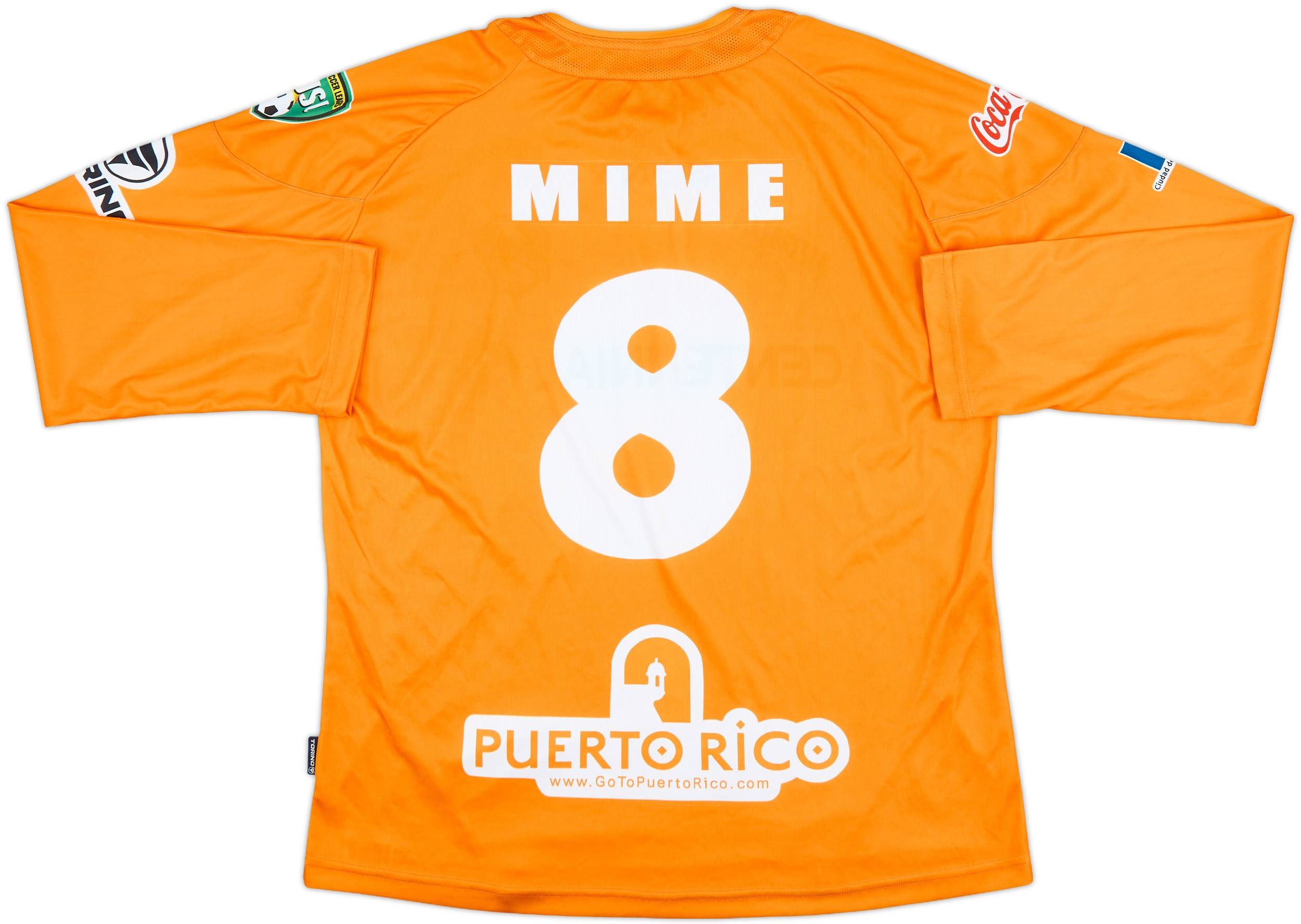 2008 Puerto Rico Islanders Match Issue Home L/S Shirt Mime #8