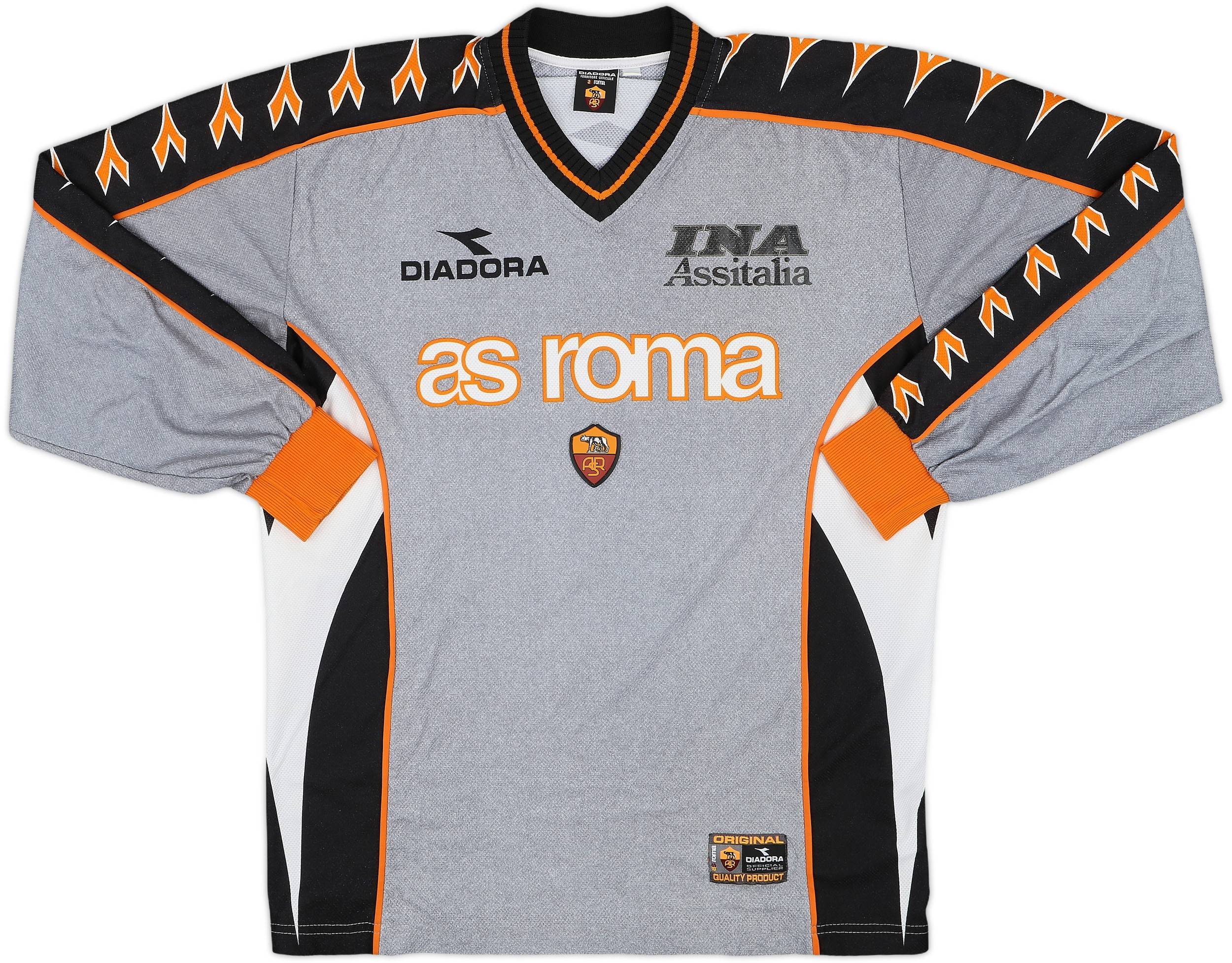 ASローマ DIADORA シャツ 中田在籍時 1998-00 Roma Diadora Training Shirt - 9/10 - (S)