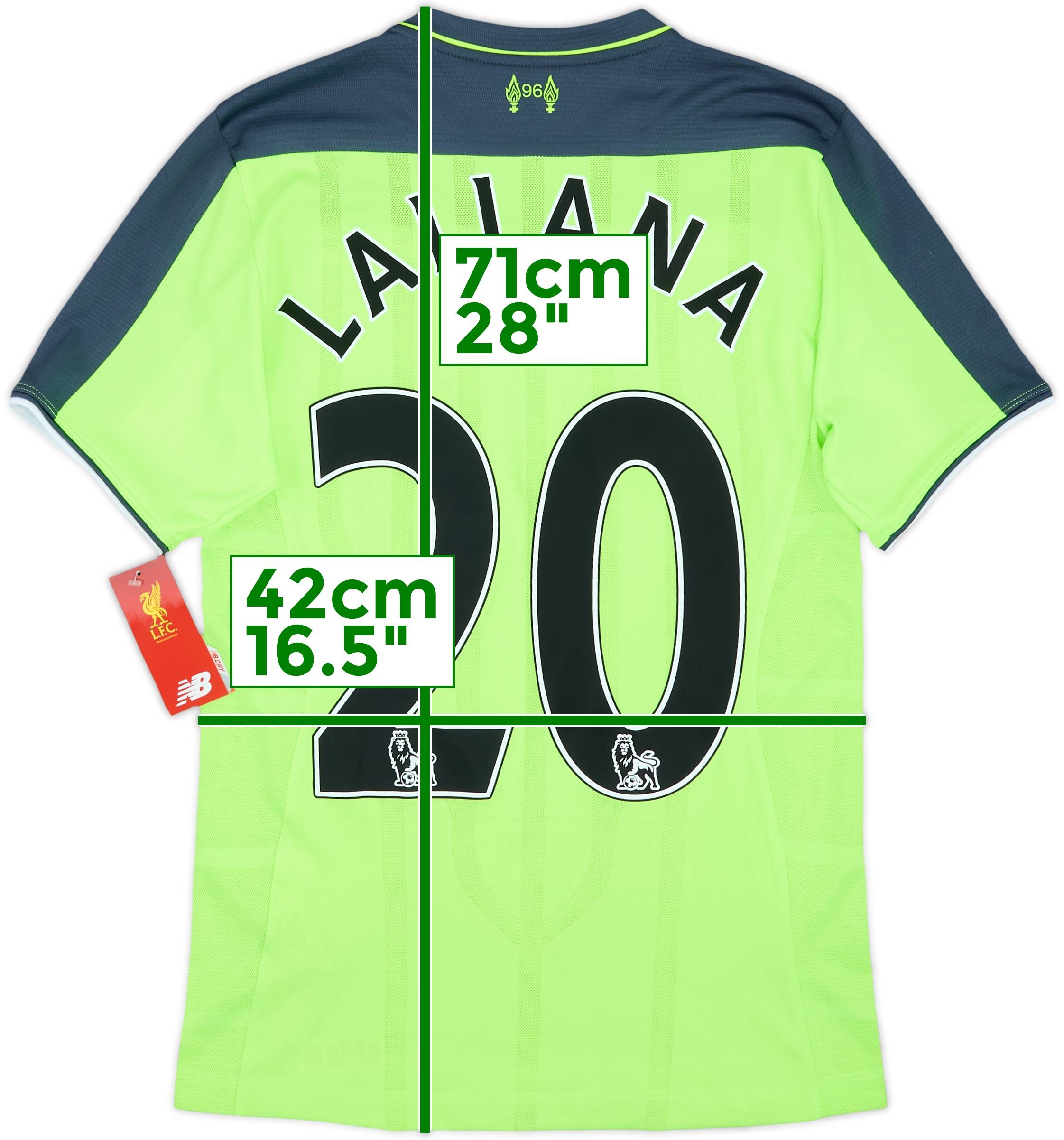 ウェア 16/17 Liverpool #20 LALLANA 2016-17 Liverpool Third Shirt