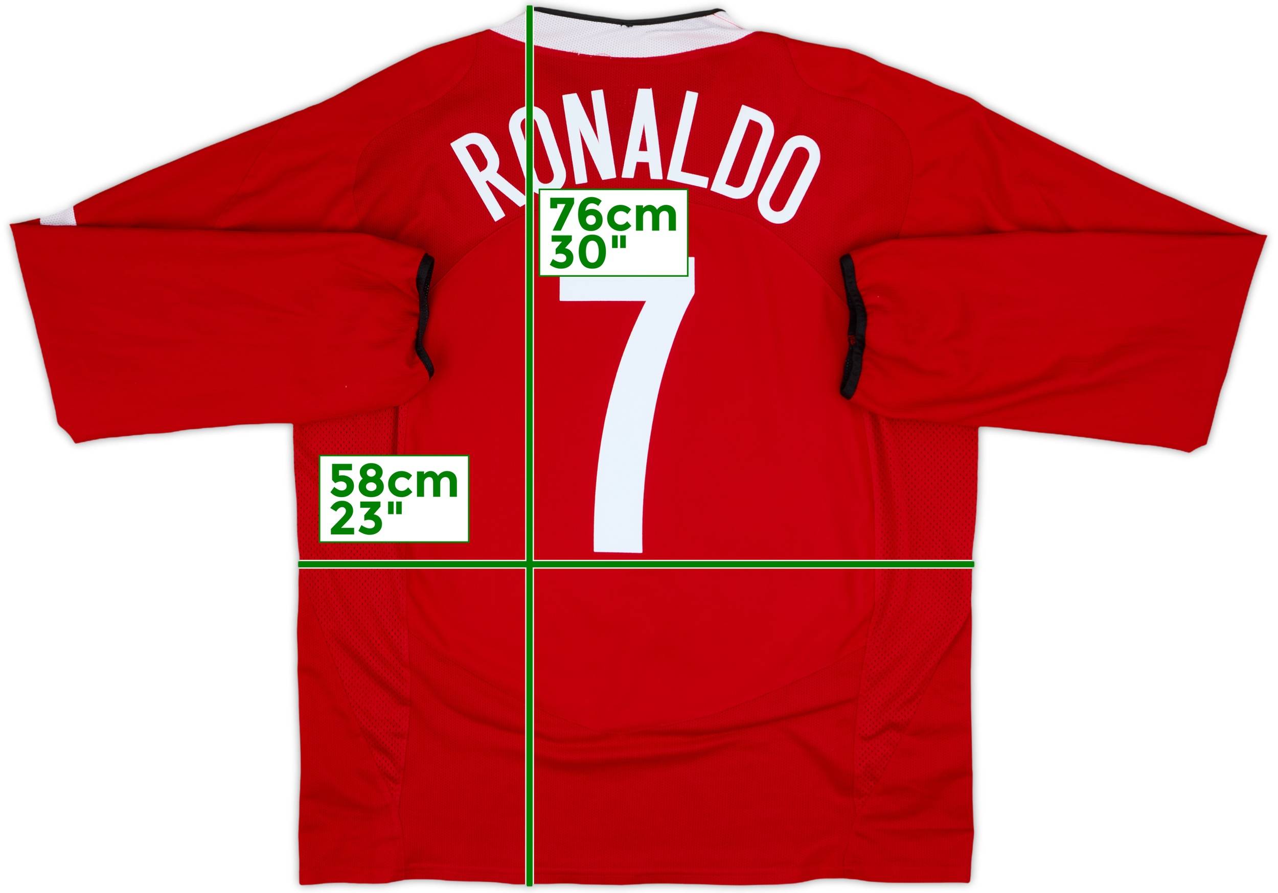 2004-06 Manchester United Home L/S Shirt Ronaldo #7 - 7/10 - (XL)