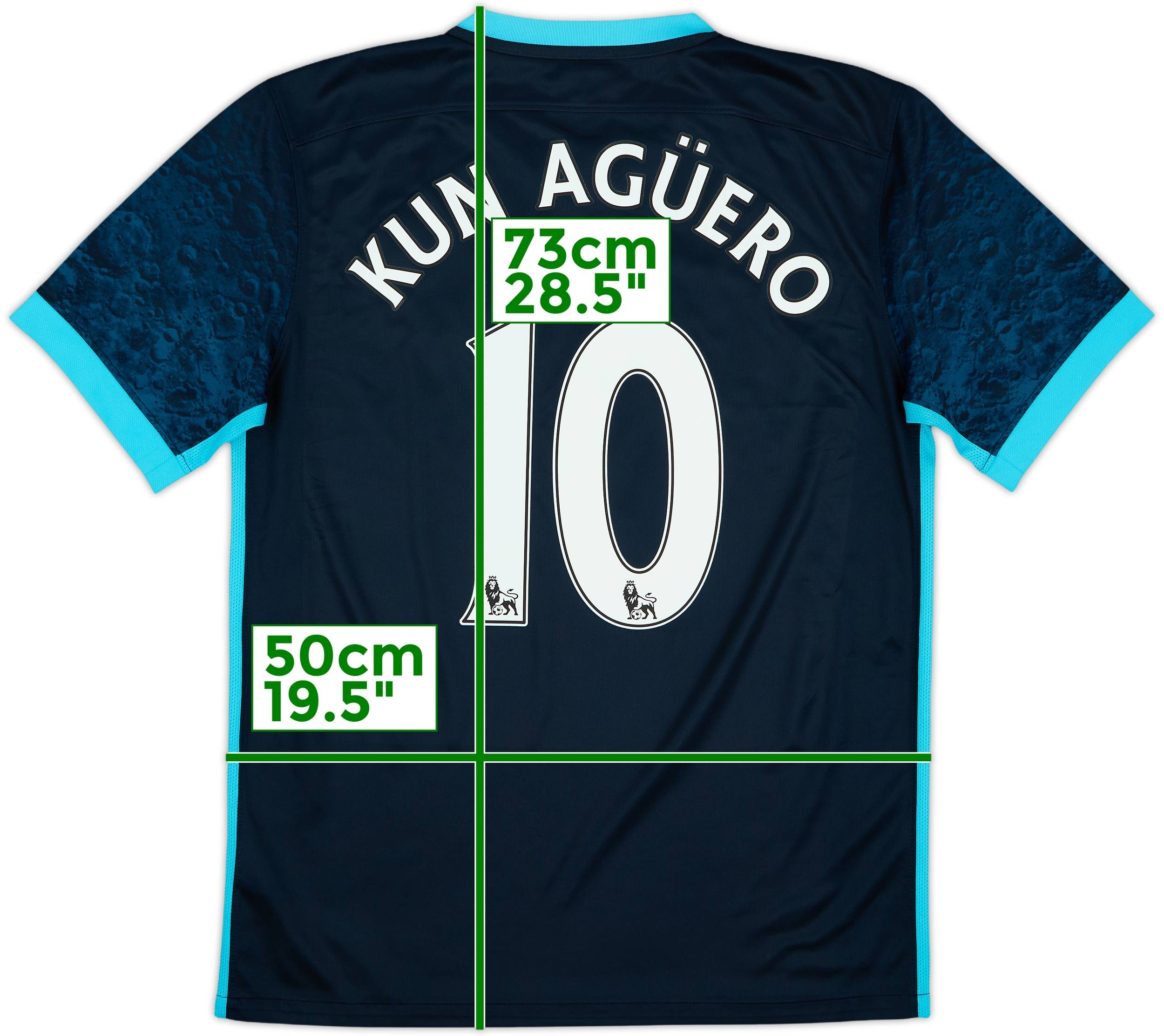 2015-16 Manchester City Away Shirt Kun Aguero #10 - 8/10 - (XL) 2015-16 Manchester City Away Shirt Kun Aguero #10 - 8/10 - (XL)