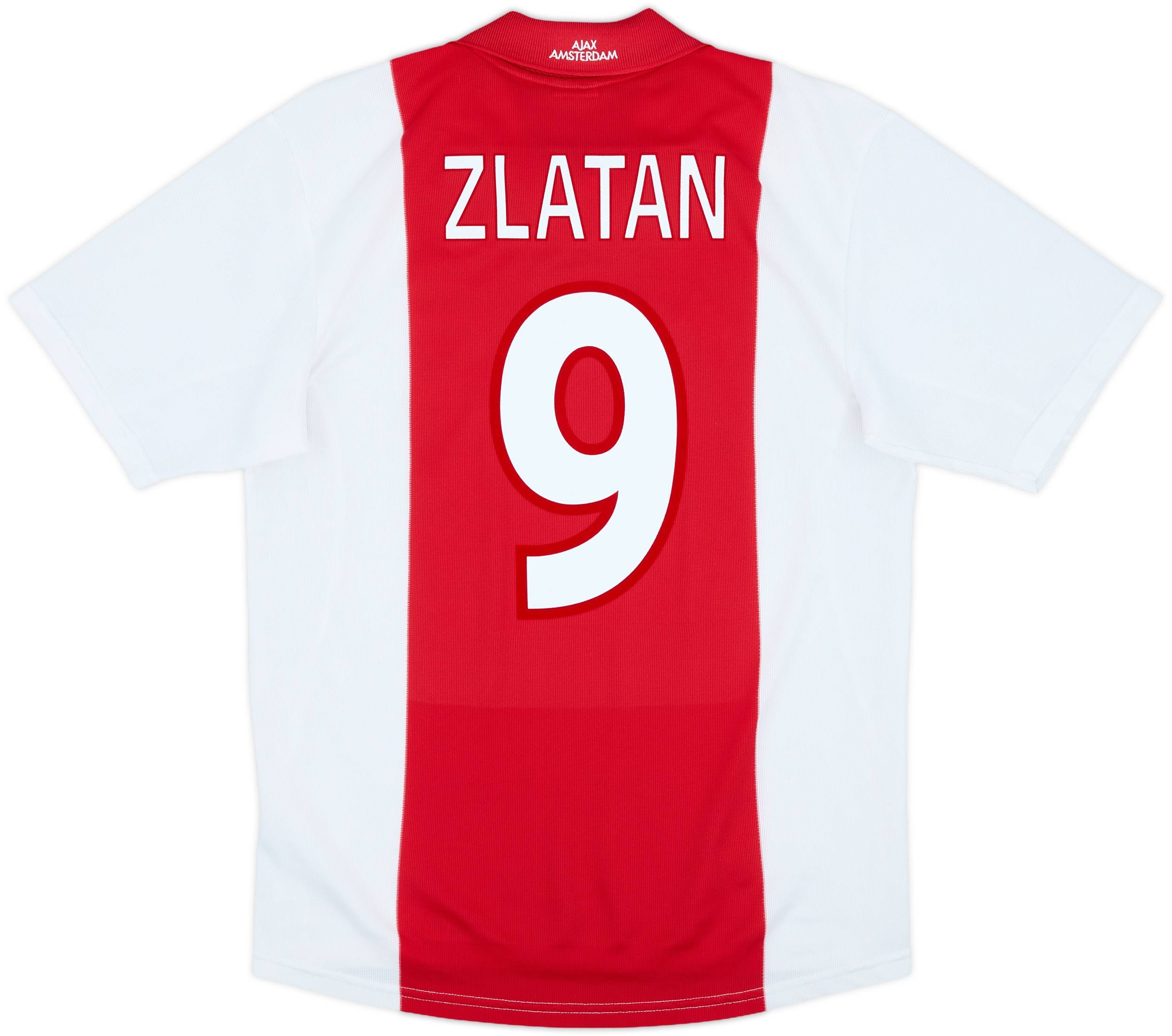2001-02 Ajax Home Shirt Zlatan #9 - 8/10 - (S)