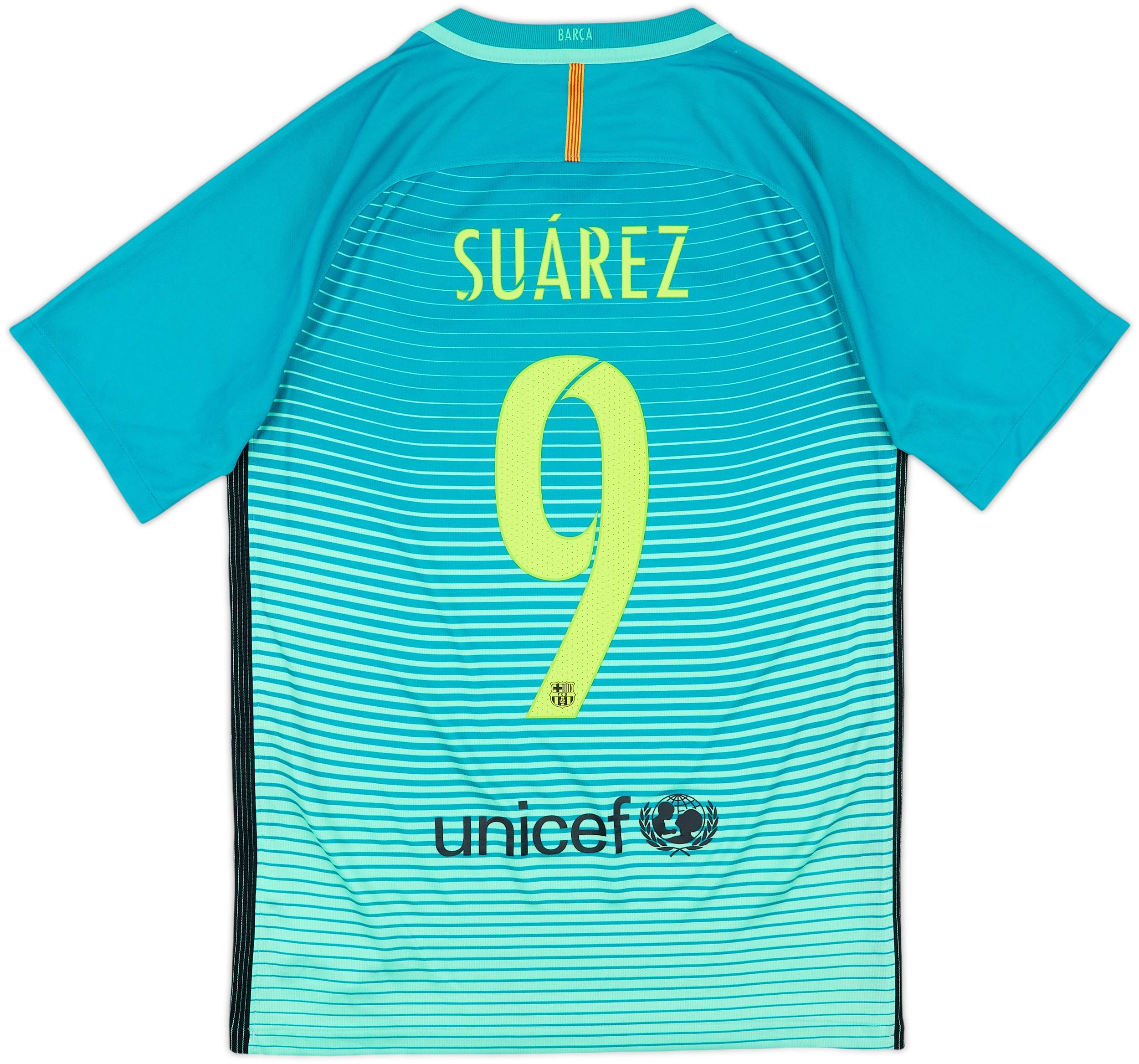 2016-17 Barcelona Third Shirt Suarez #9 - 8/10 - (S)
