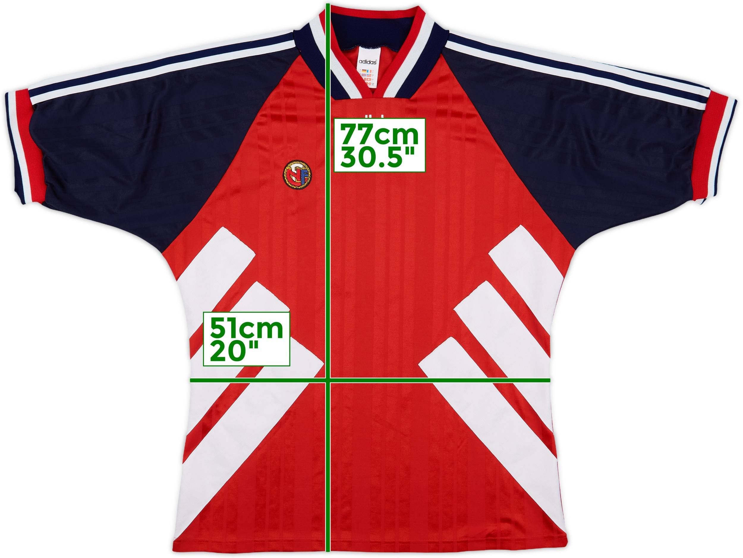 1994-96 Norway Home Shirt #8 - 9/10 - (L)