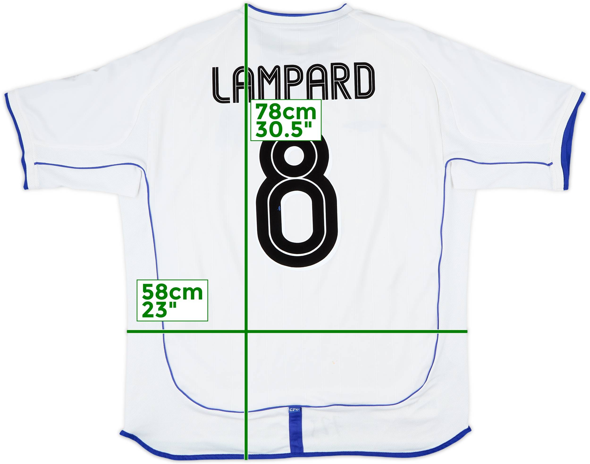 2001-03 Chelsea Away Shirt Lampard #8 - 7/10 - (XL)