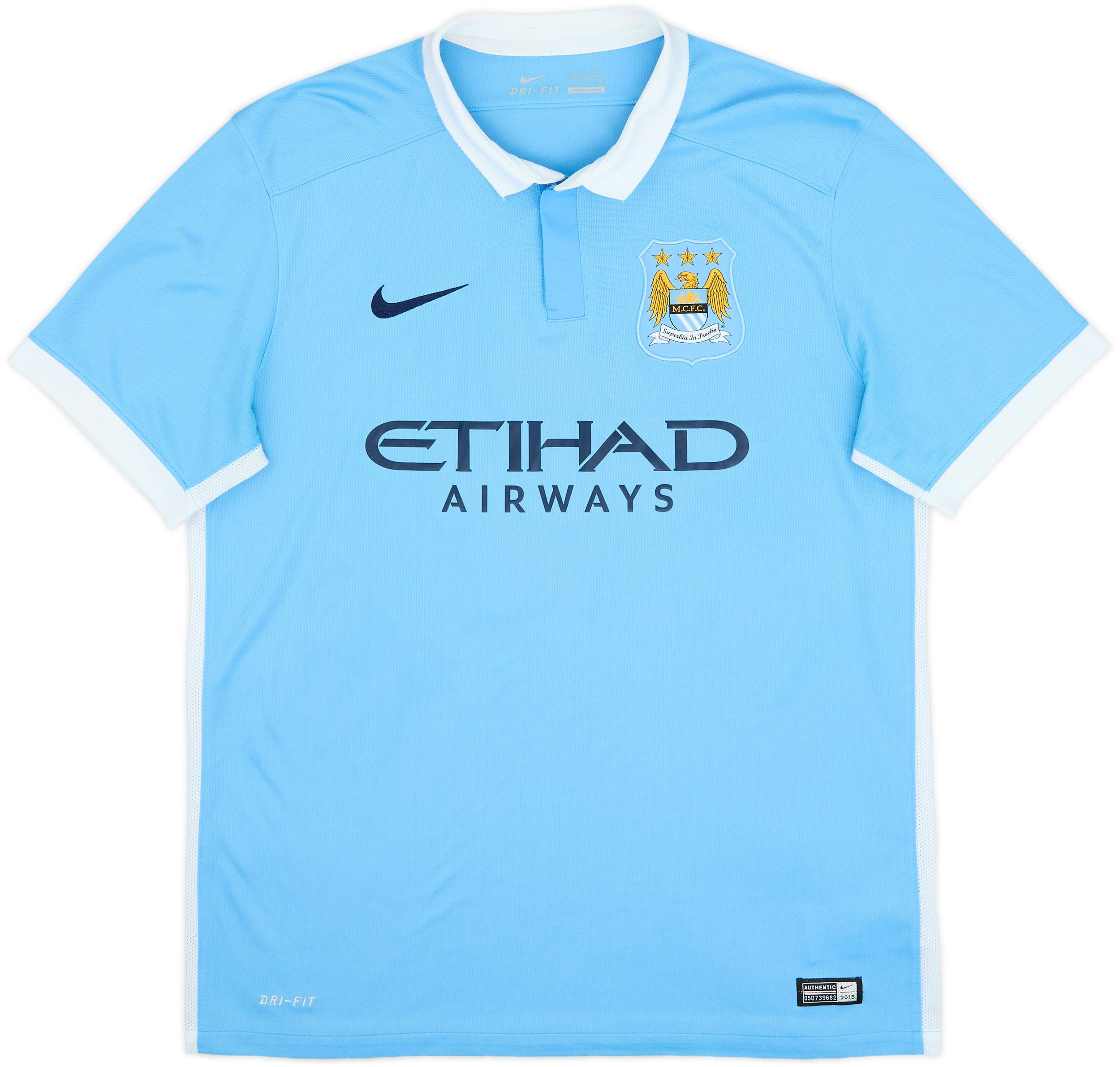 2015-16 Manchester City Home Shirt Kun Aguero #10 - 9/10 - (L) 2015-16 Manchester City Home Shirt Kun Aguero #10 - 9/10 - (L)