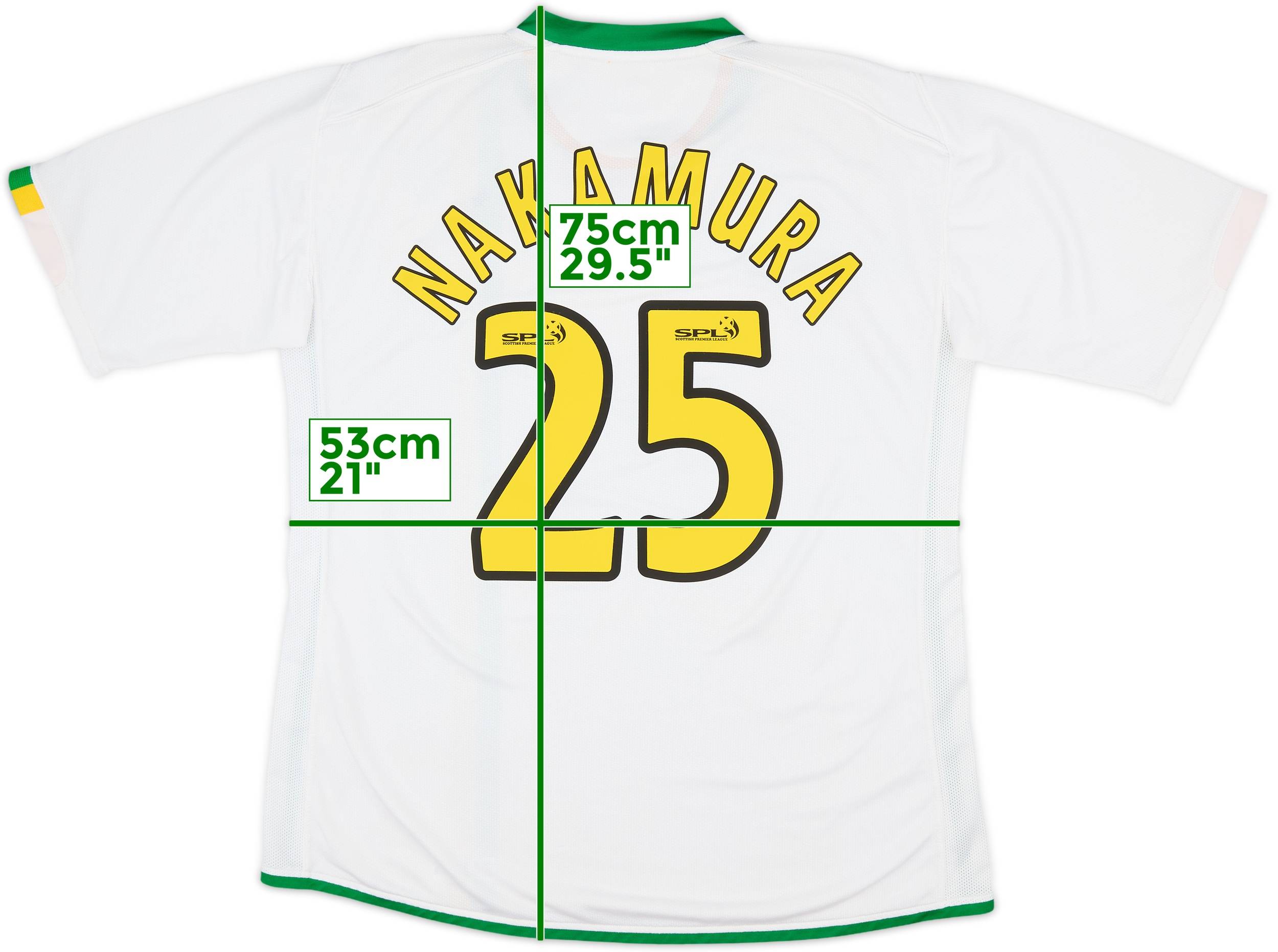 2006-08 Celtic European Player Issue Shirt Nakamura #25 - 8/10 - (XL)