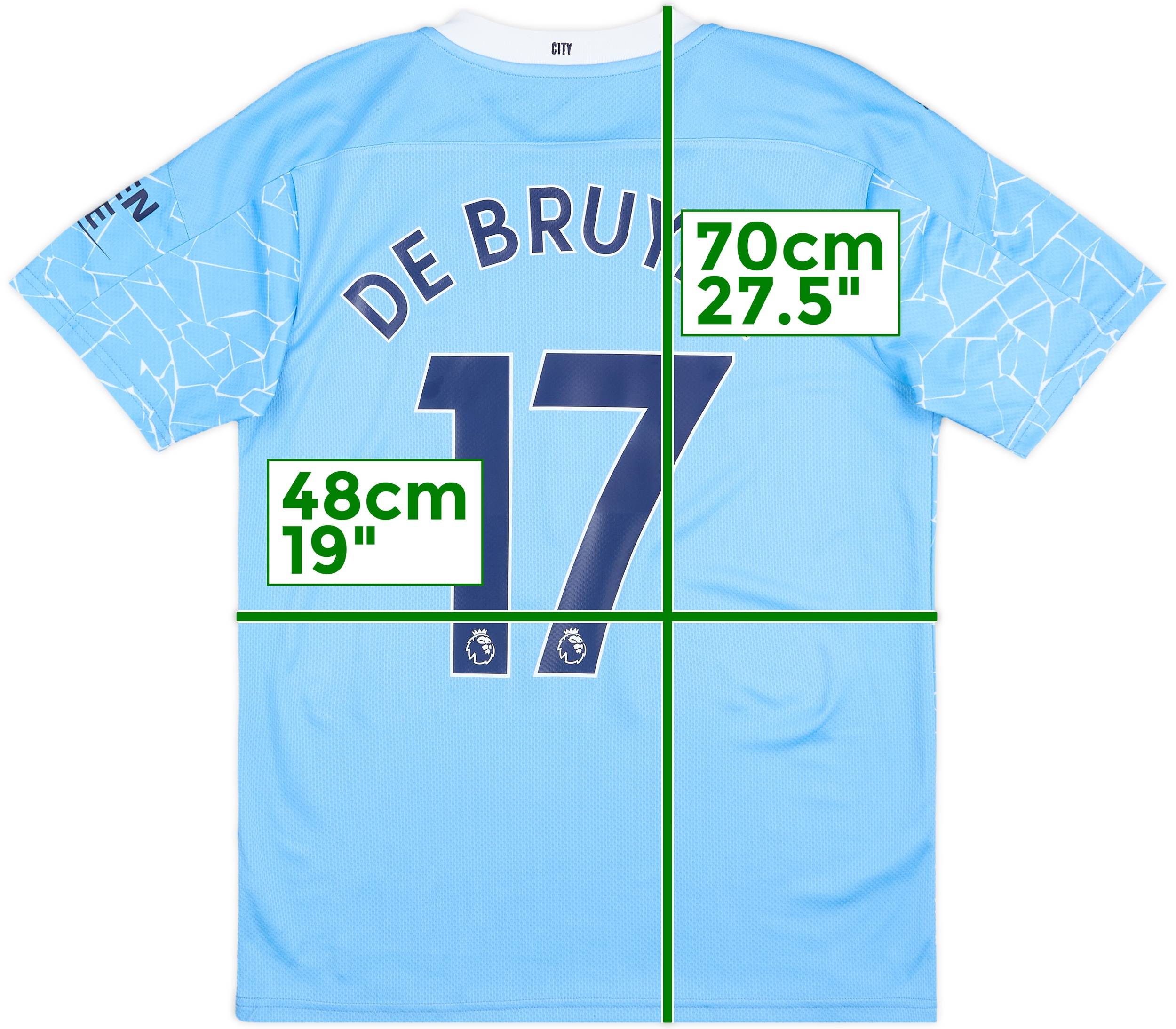 2020-21 Manchester City Home Shirt De Bruyne #17 - 10/10 - (M)
