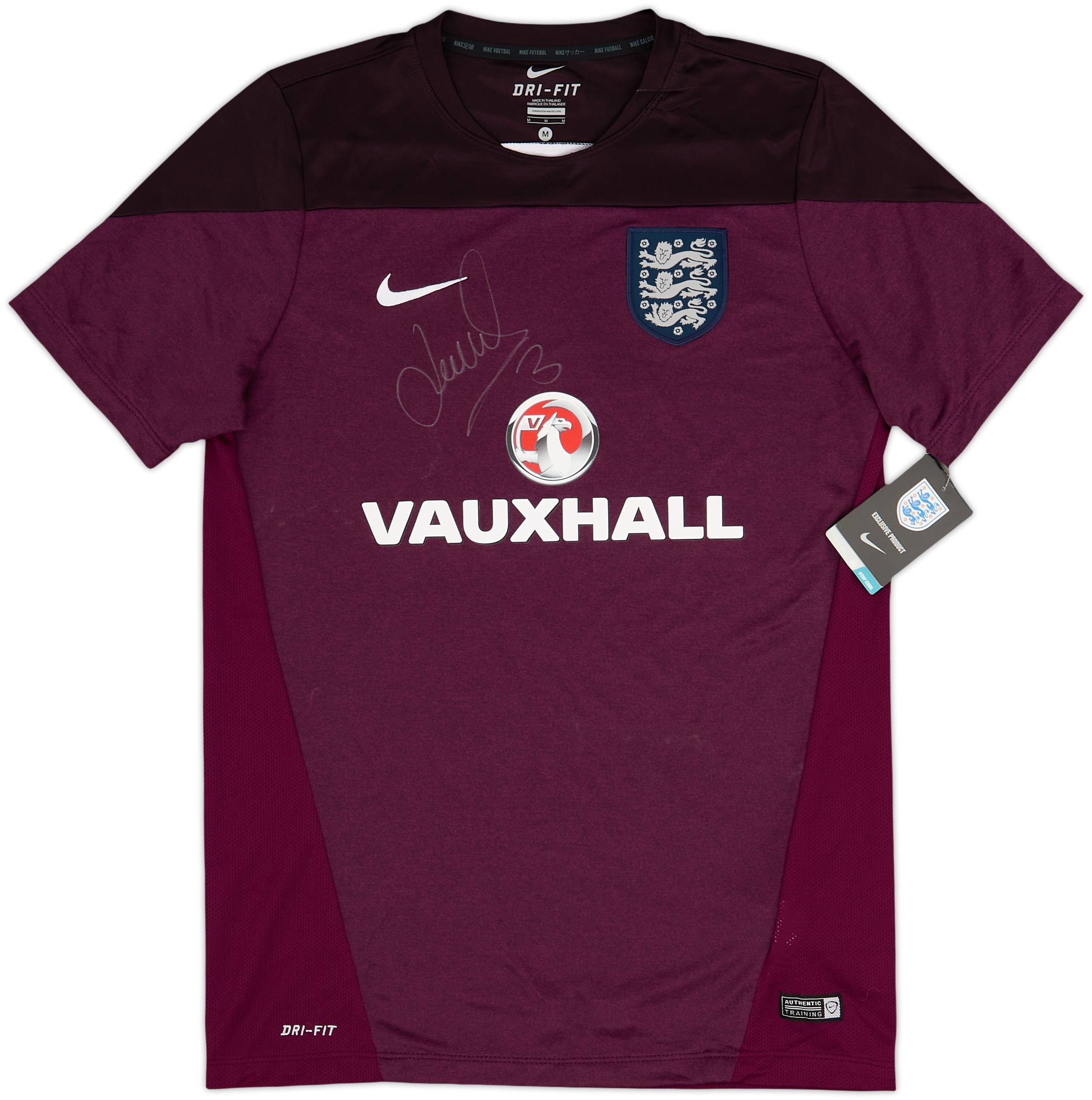 2014-15 England Nike Signed Training Shirt (M)