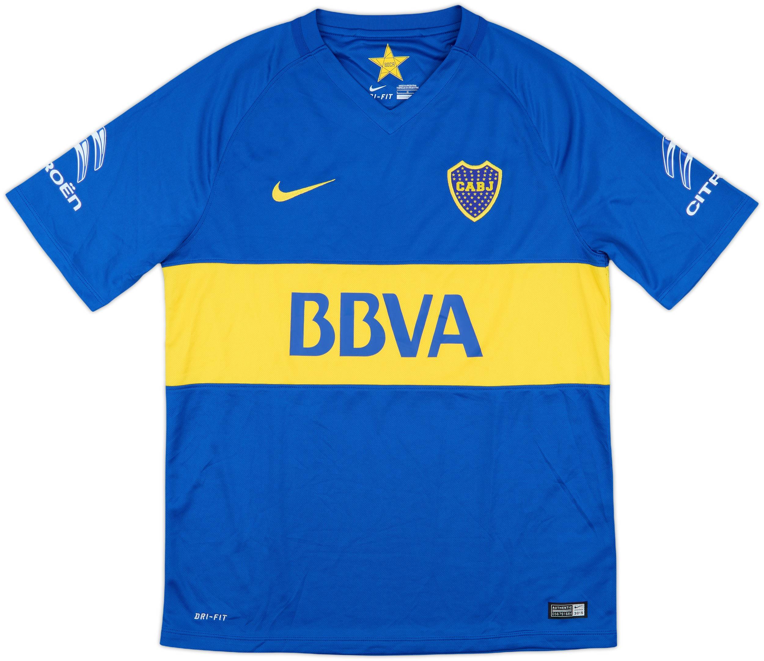 NIKE Boca authentic Juniors 2015-2016未開封 2015-16 Boca Juniors Home Shirt - 10/10 - (L)