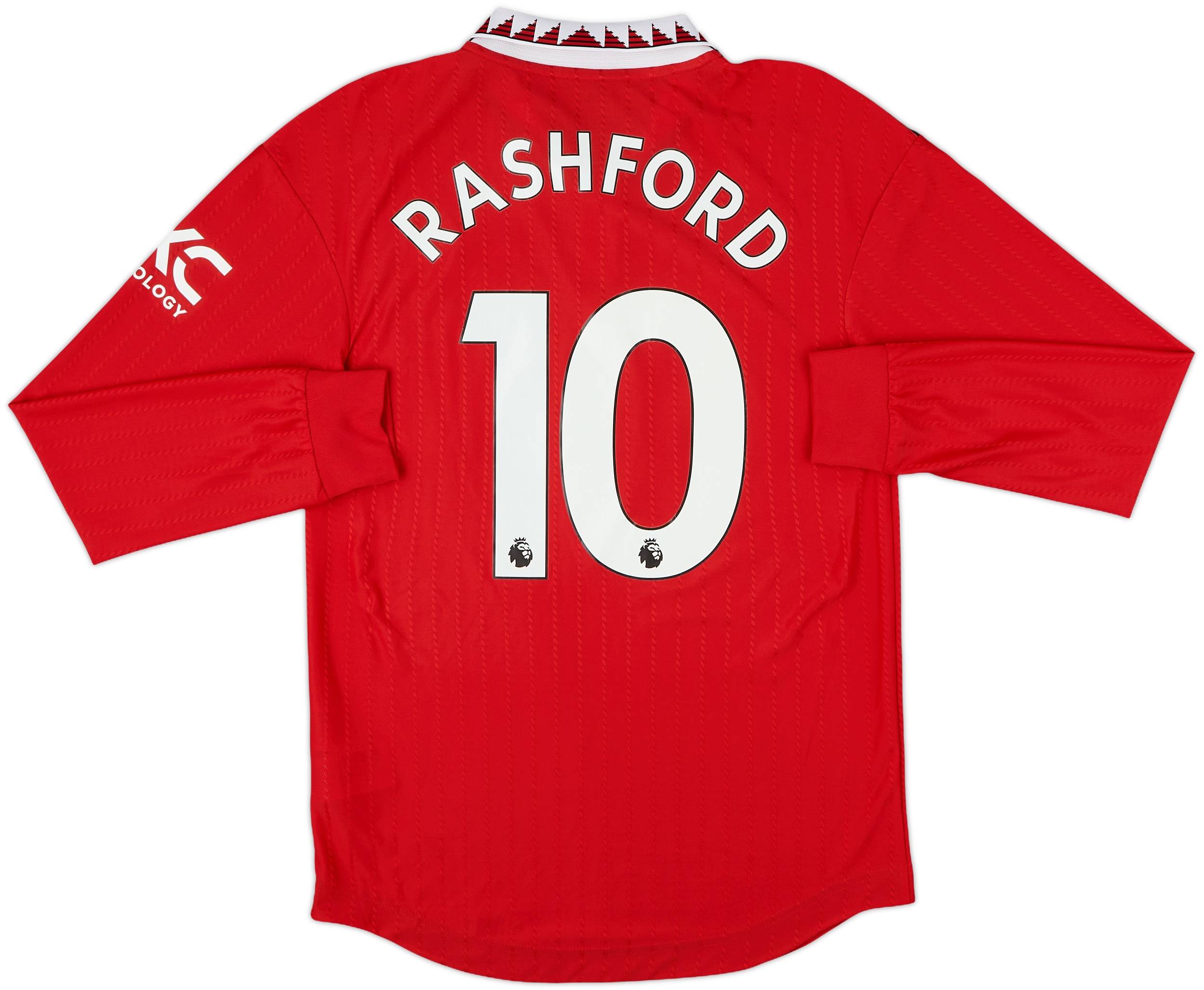 2022-23 Manchester United Authentic Home L/S Shirt Rashford #10