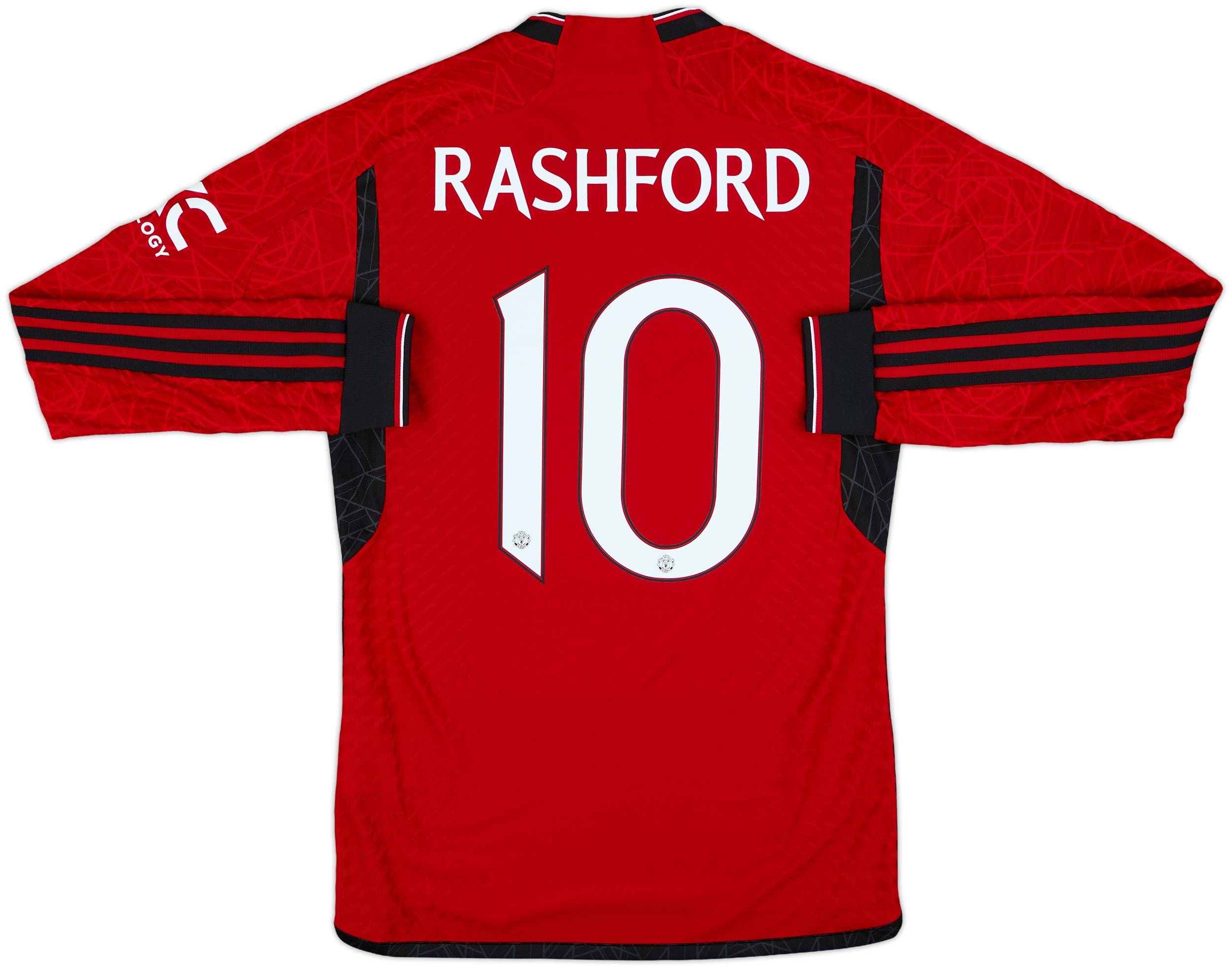 2023-24 Manchester United Authentic Home L/S Shirt Rashford #10