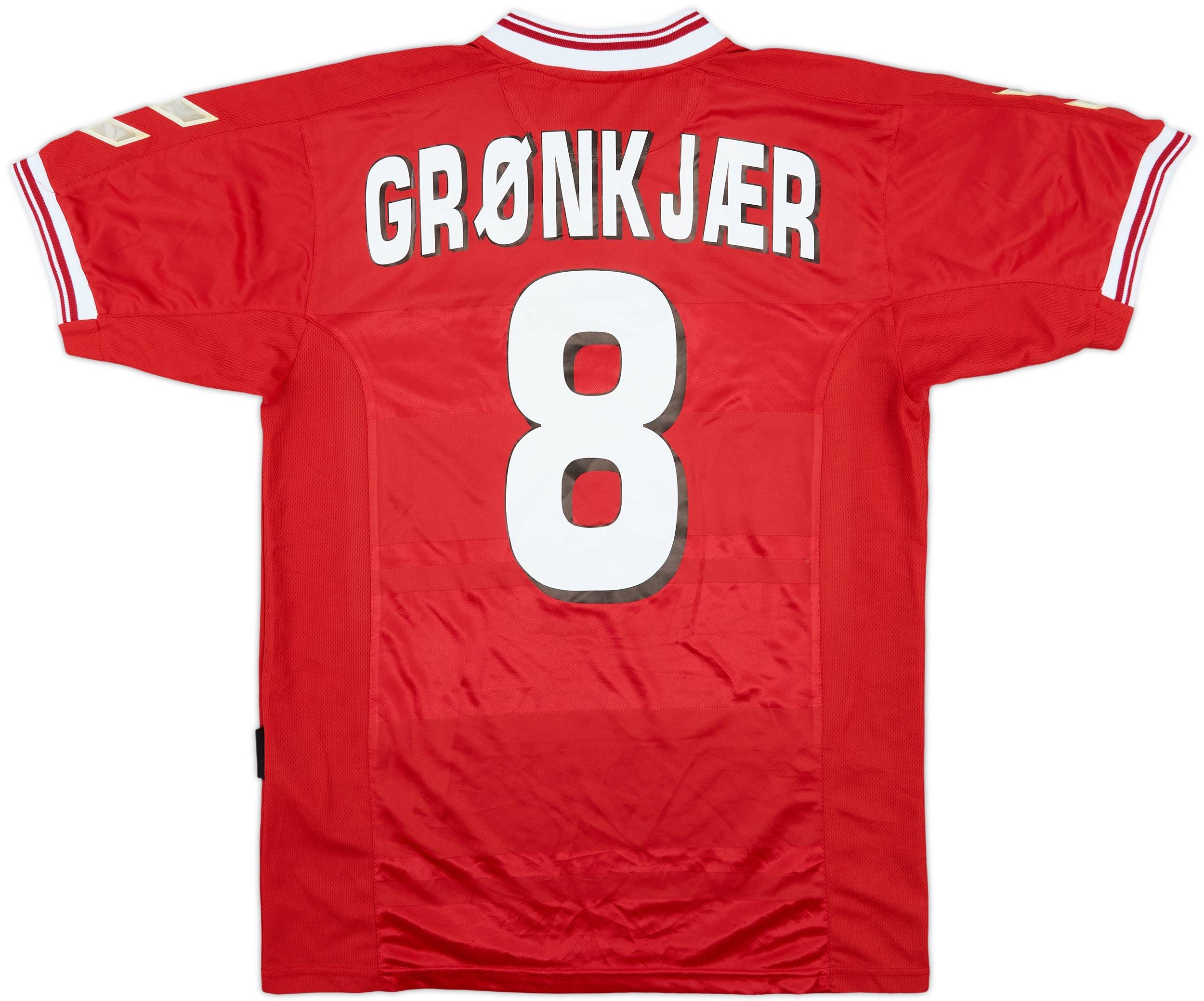2000-02 Denmark Home Shirt Gronkjaer #8 - 7/10 - (M)