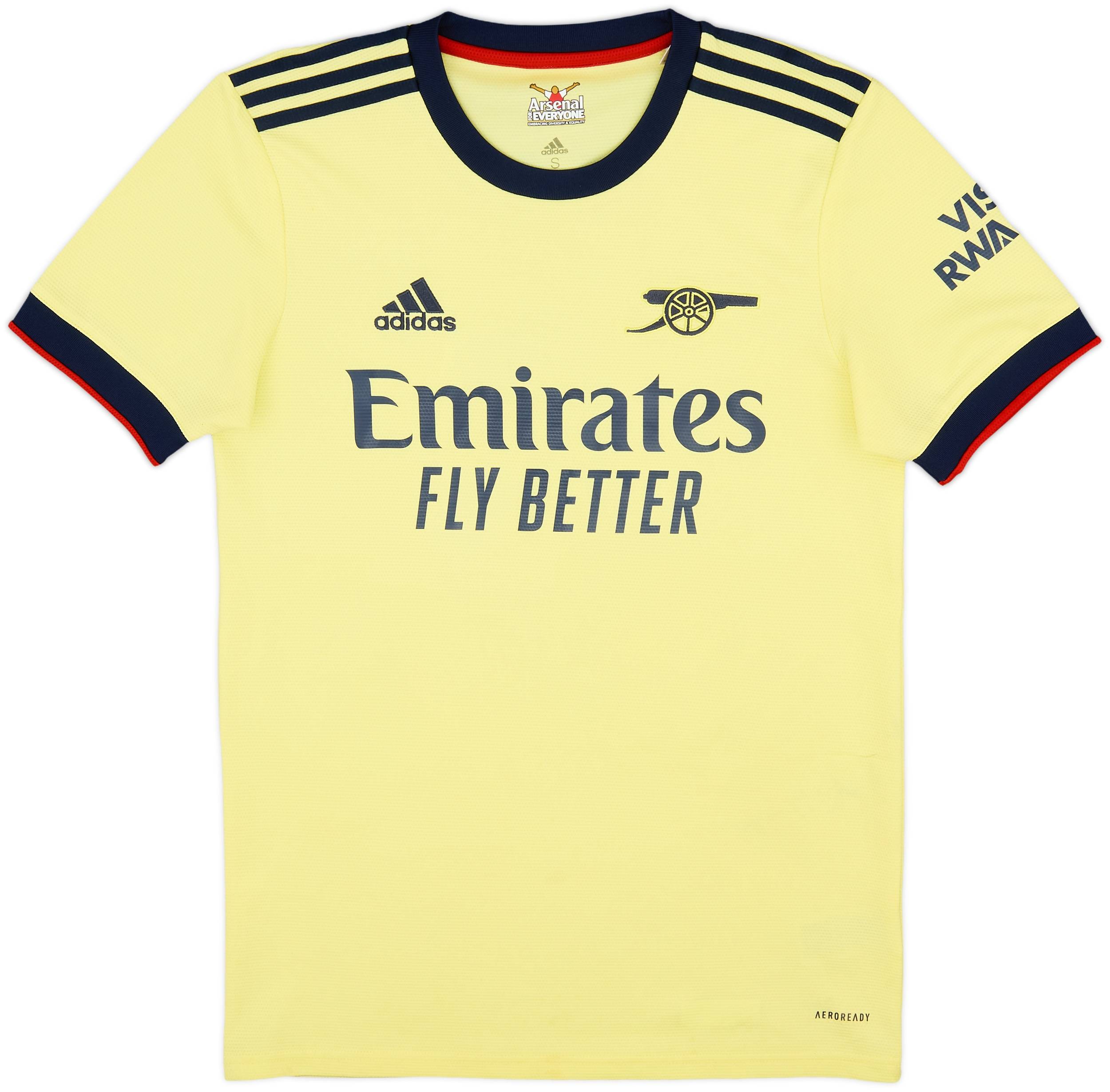 アーセナル ØDEGAARD新品 Mサイズ フルパッチ 2021-22 Arsenal Away Shirt Odegaard #8 - 8/10 - (S)
