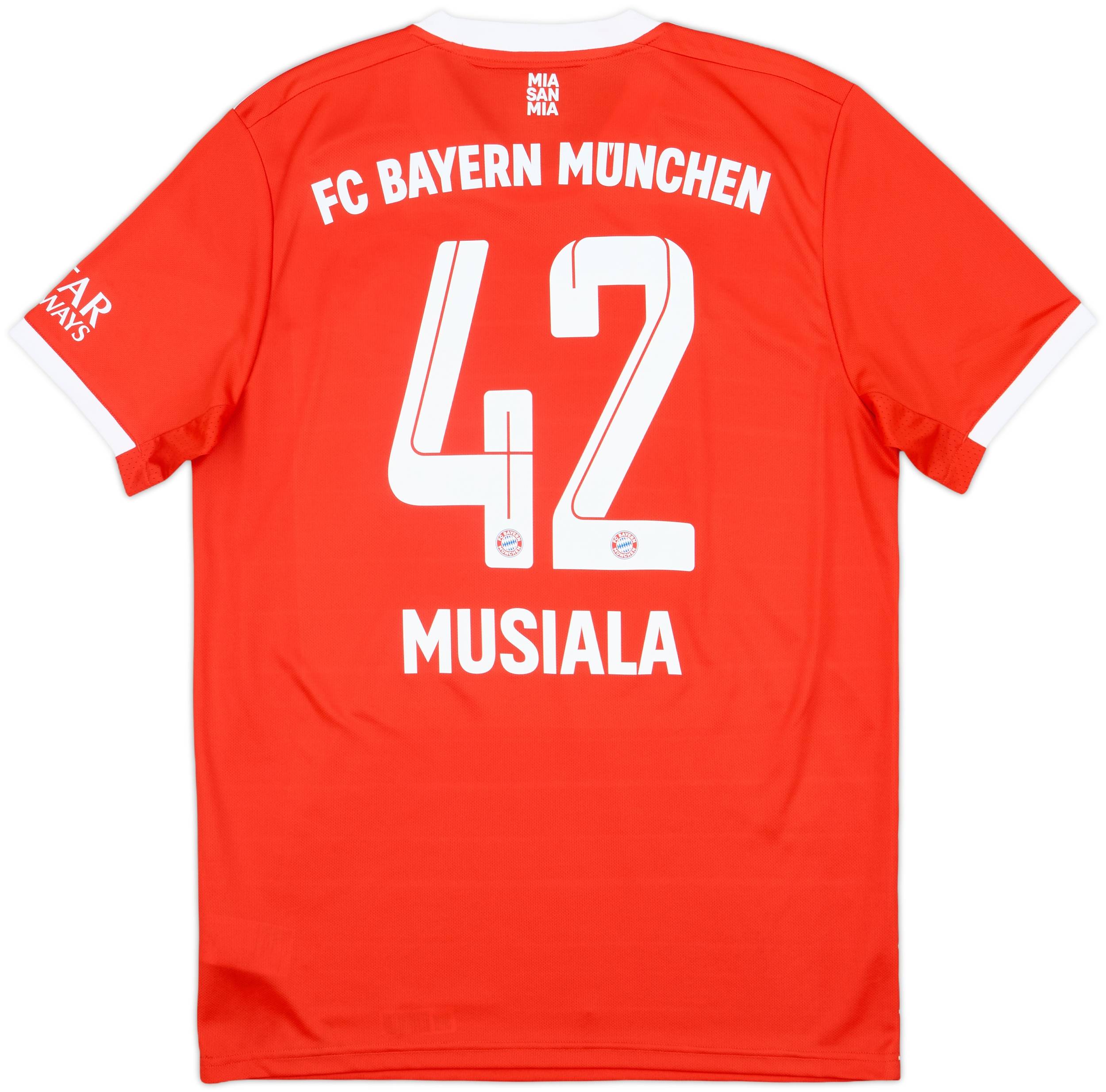 2022-23 Bayern Munich Home Shirt Musiala #42 - 9/10 - (M)