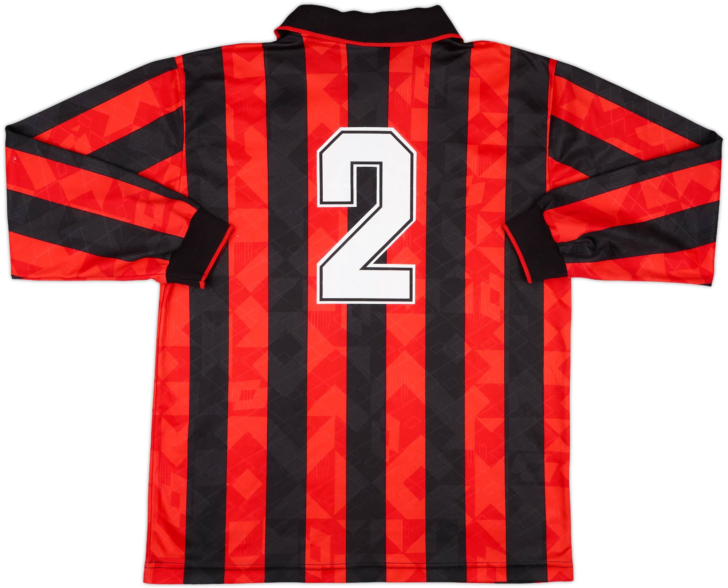 1994-95 AC Milan Match Issue Home L/S Shirt #2
