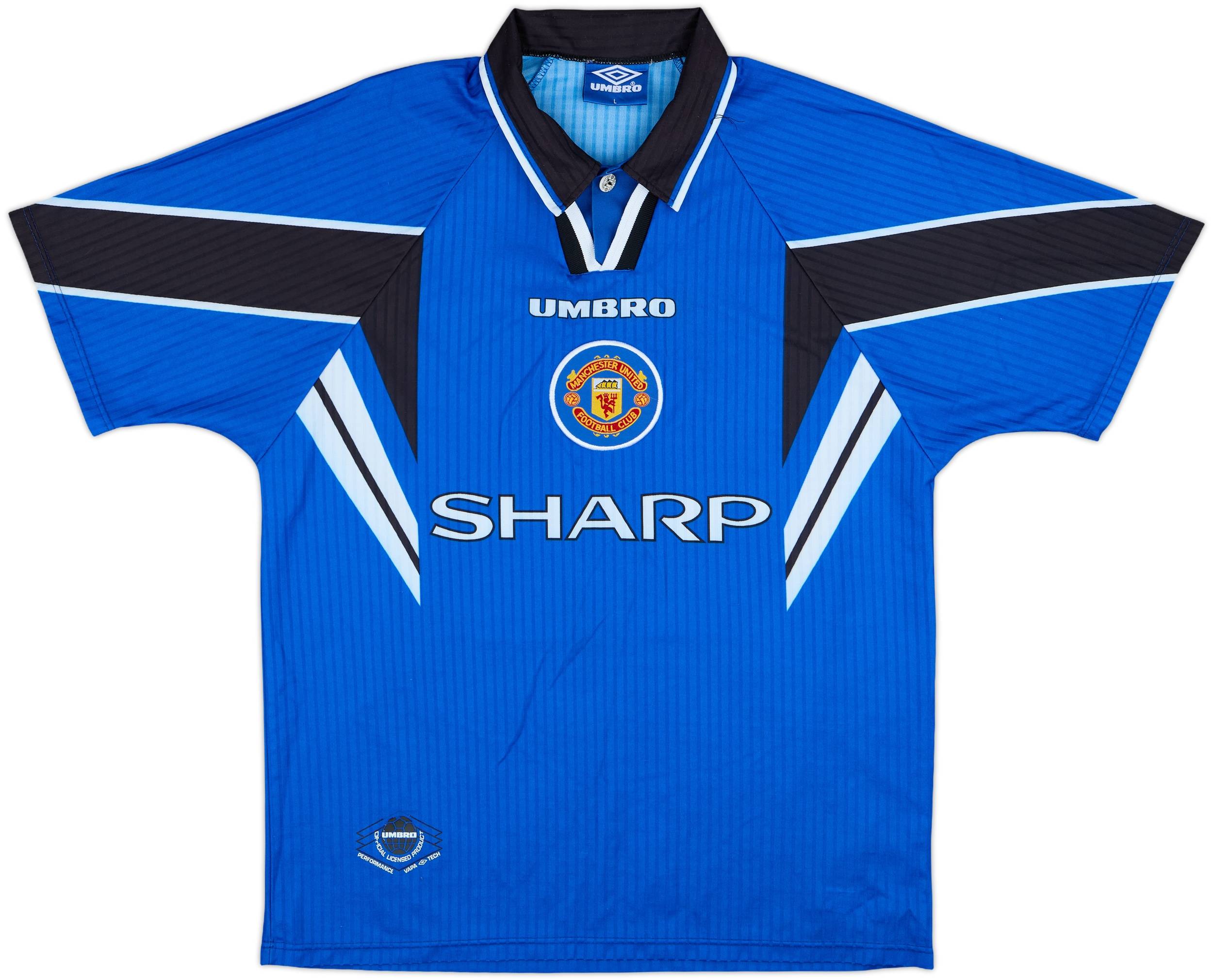 1996-98 Manchester United Third Shirt Beckham #10 - 9/10 - (L)