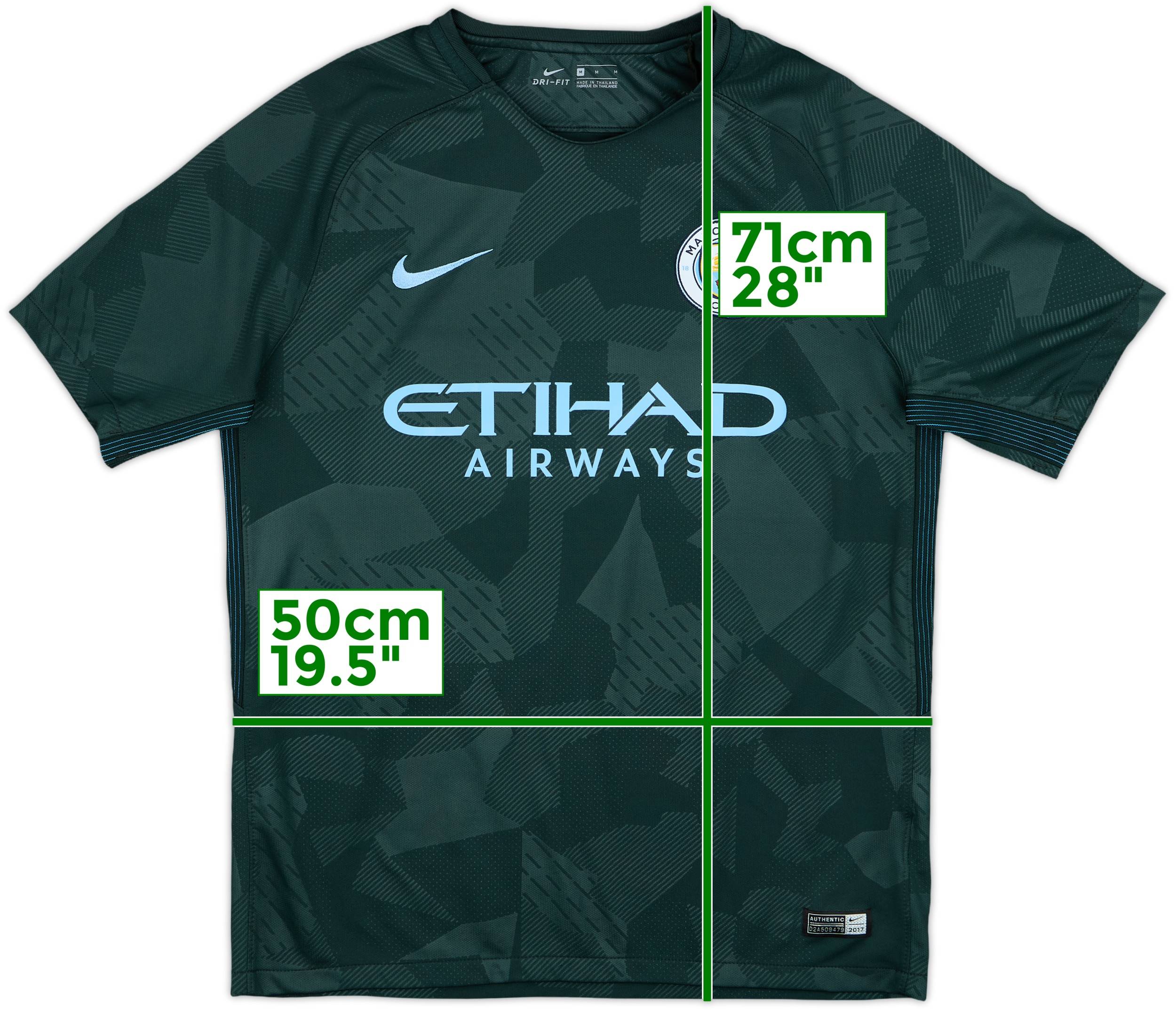 2017-18 Manchester City Away Shirt Kun Aguero #10 - 10/10 - (M)