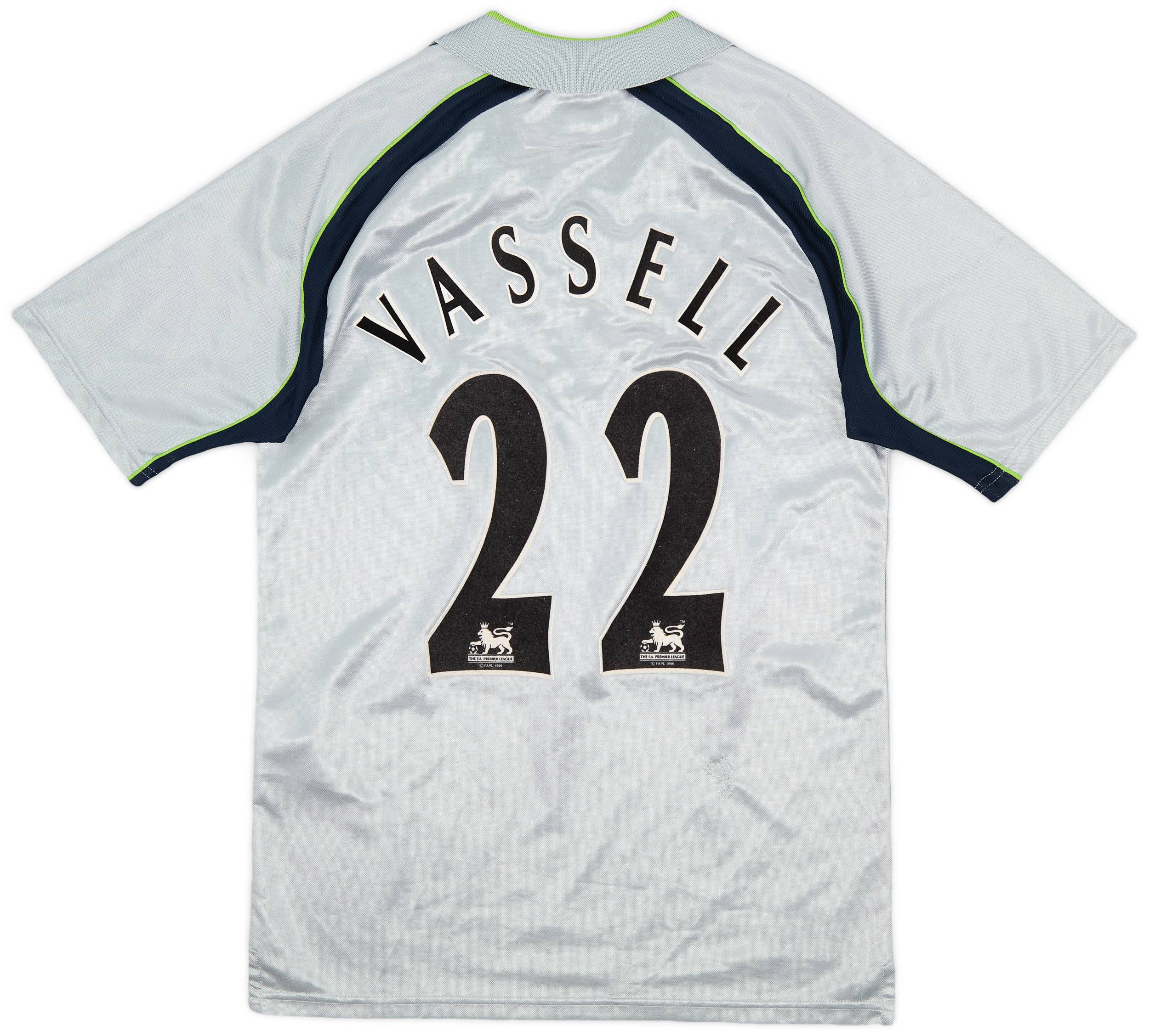 2001-02 Aston Villa Away Shirt Vassell #22 - 7/10 - (Y)