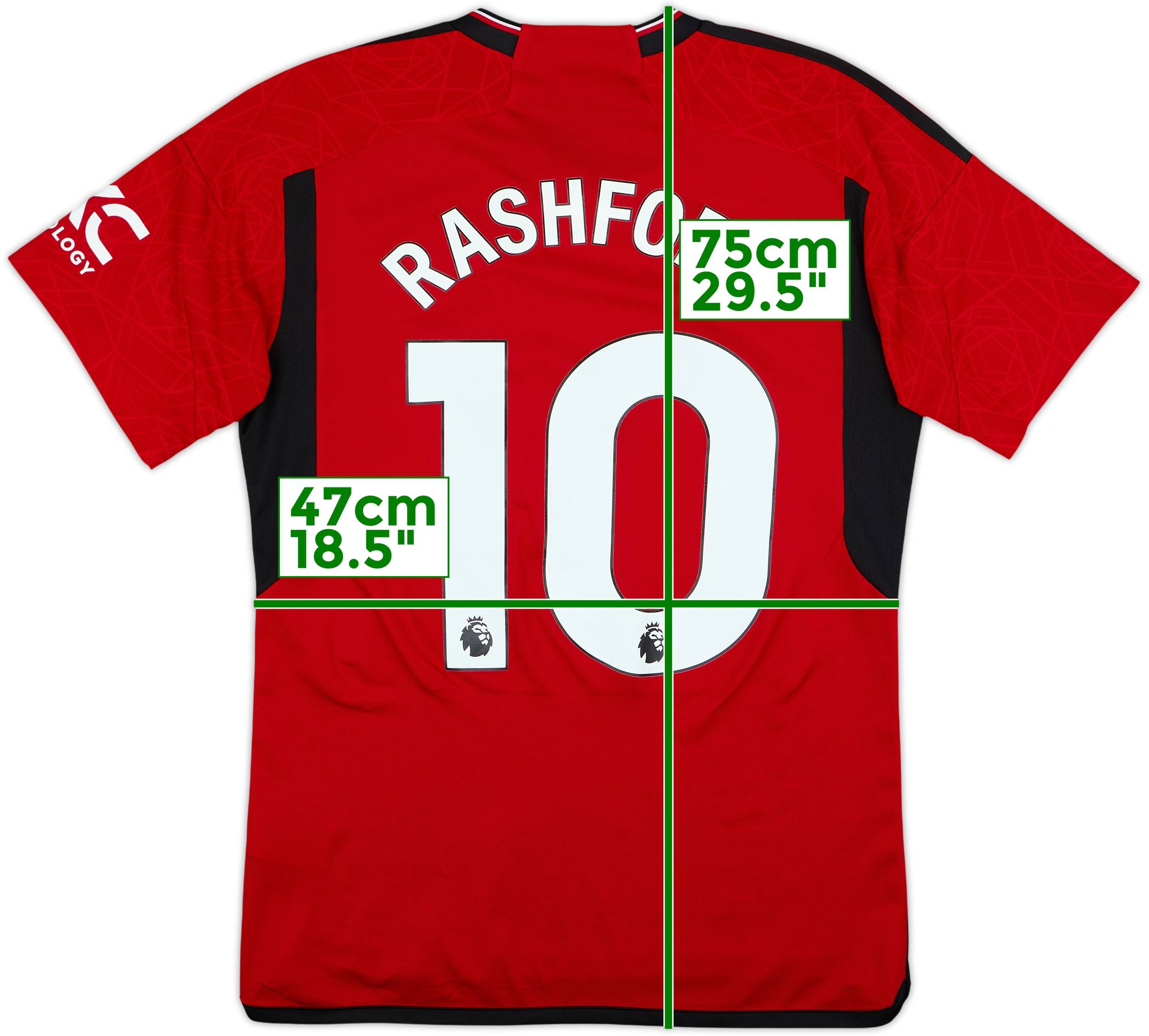 2023-24 Manchester United Home Shirt Rashford #10 - 9/10 - (M)