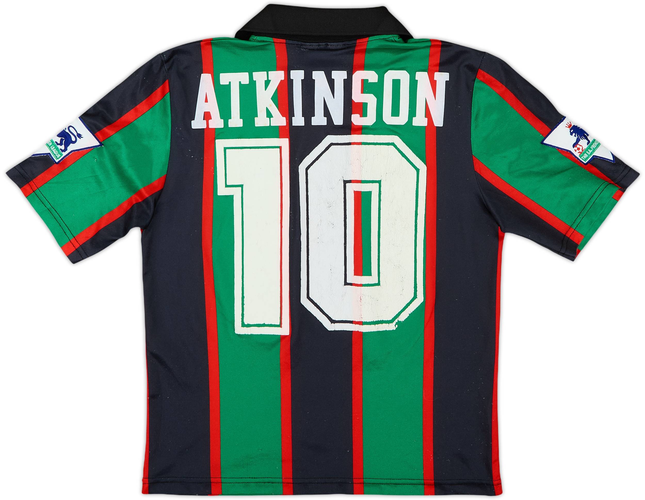 1993-95 Aston Villa Away Shirt Atkinson #10 - 6/10 - (L.Boys)