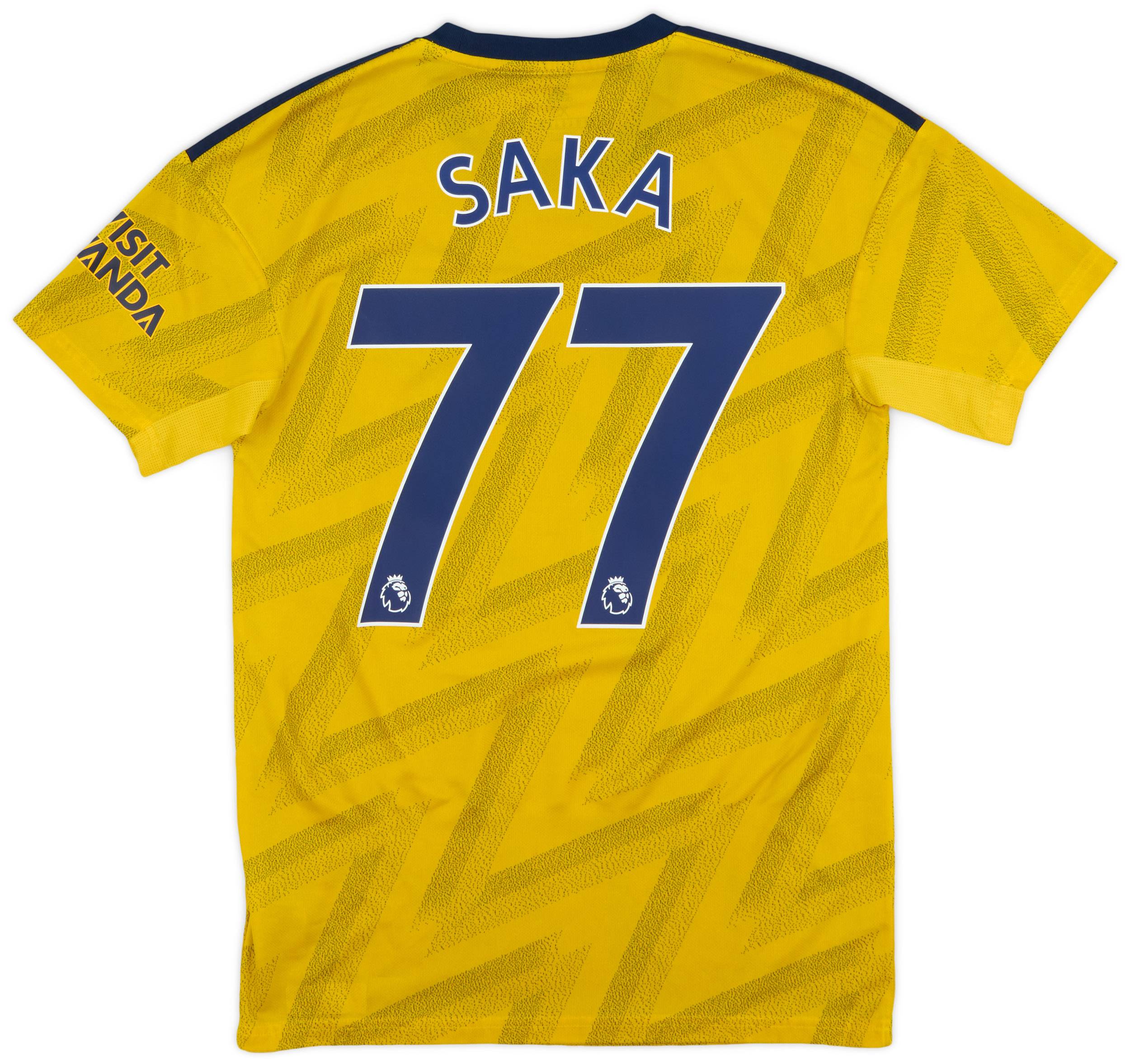 2019 20 Arsenal Away Shirt Saka 77 9 10 XS
