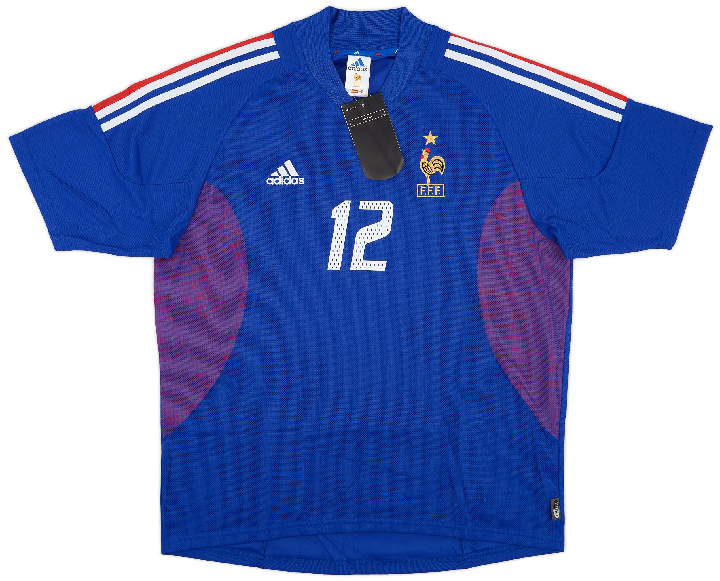 2002-04 France Home Shirt Henry #12 (L)