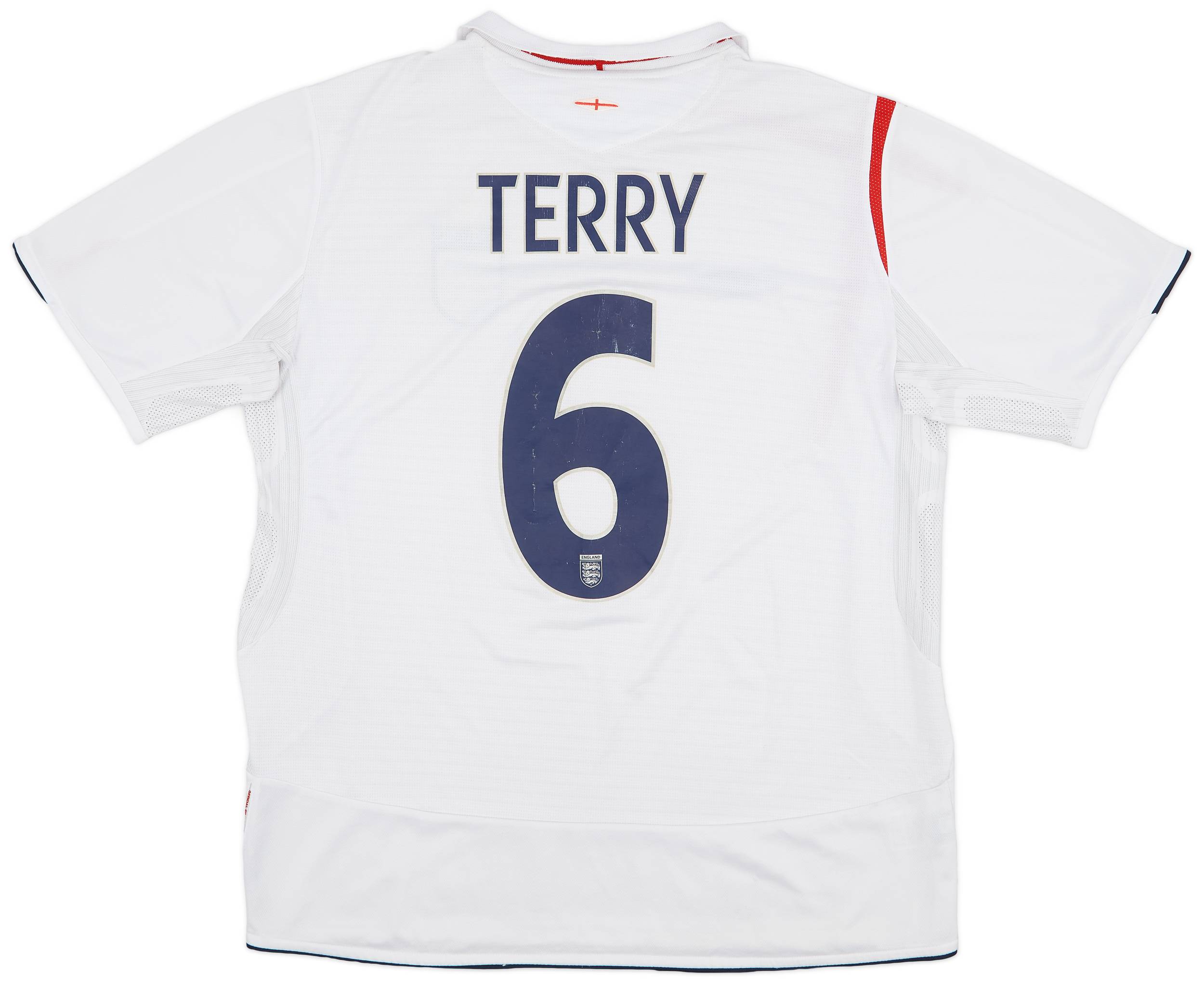 2005-07 England Home Shirt Terry #6 - 5/10 - (XL)