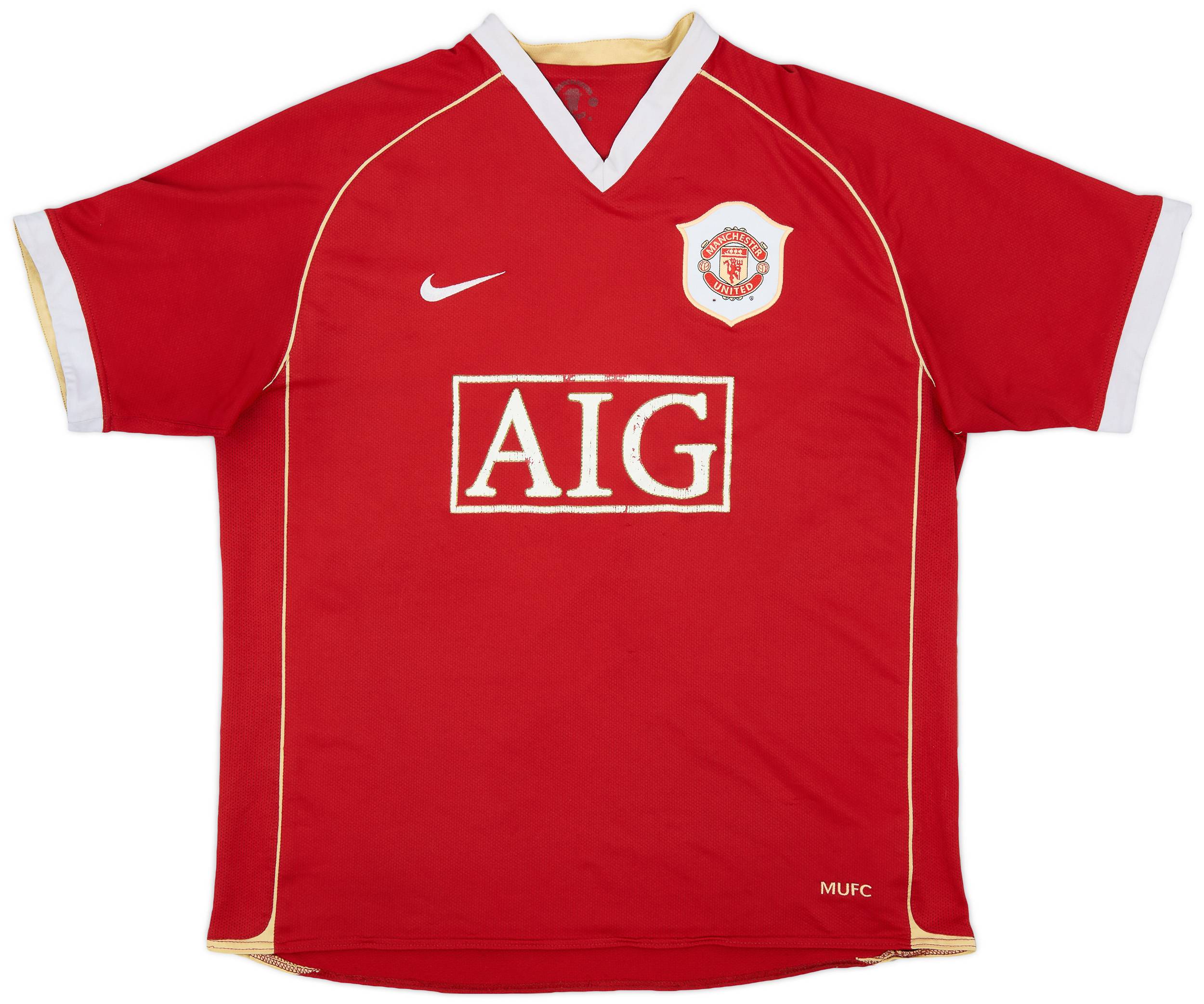 2006-07 Manchester United Home Shirt - 4/10 - (XL)
