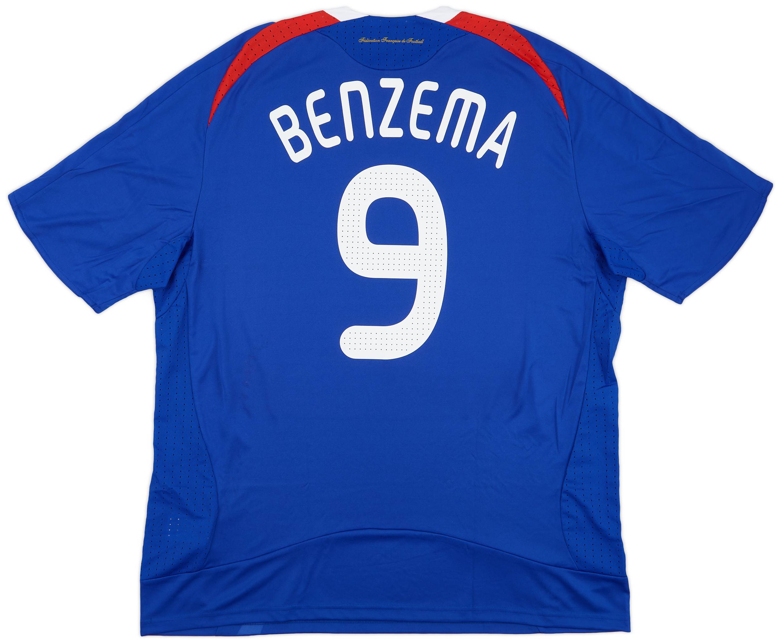 2007 08 France Home Shirt Benzema 9 XL