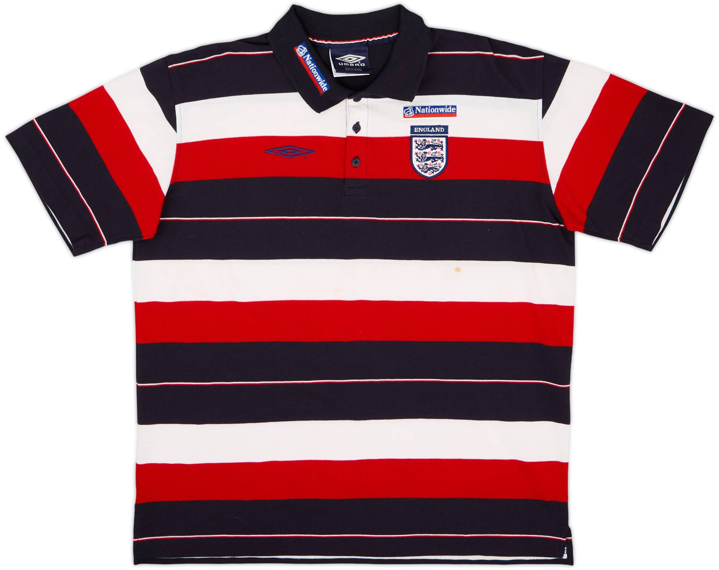 2000-02 England Umbro Polo Shirt - 8/10 - (XXL)