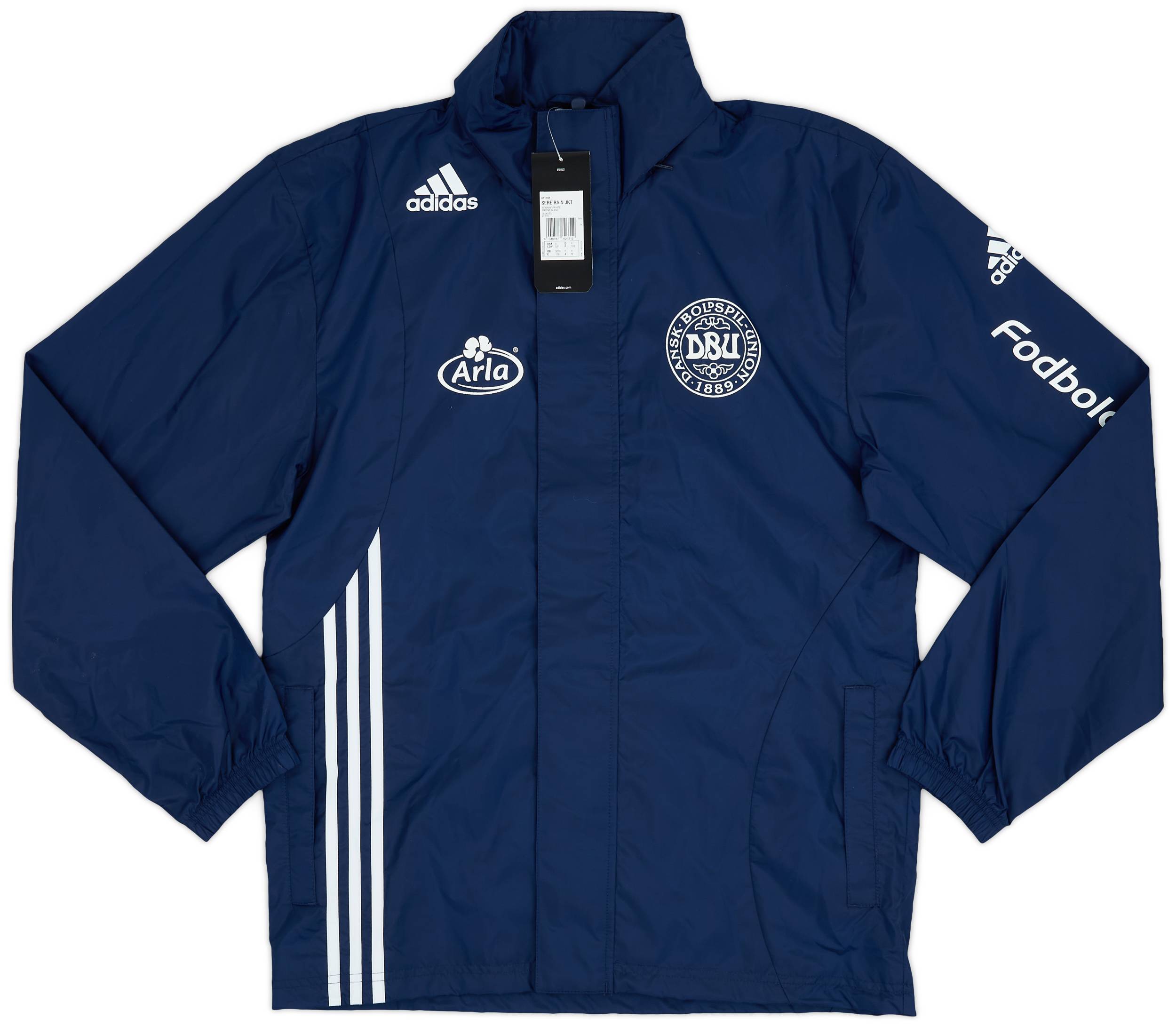 2009-10 Denmark adidas Hooded Rain Jacket (S)