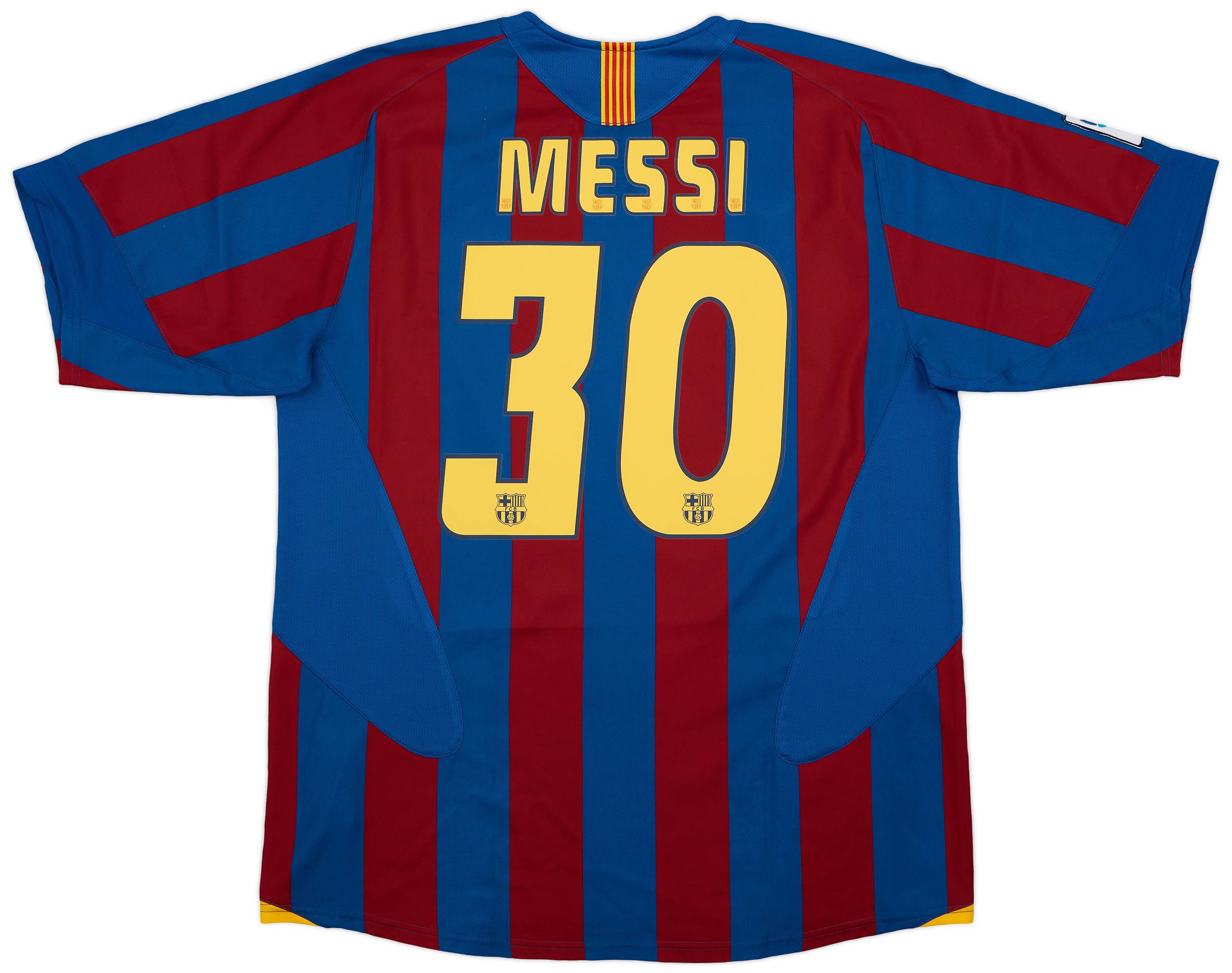2005-06 Barcelona Home Shirt Messi #30 - 8/10 - (XL)