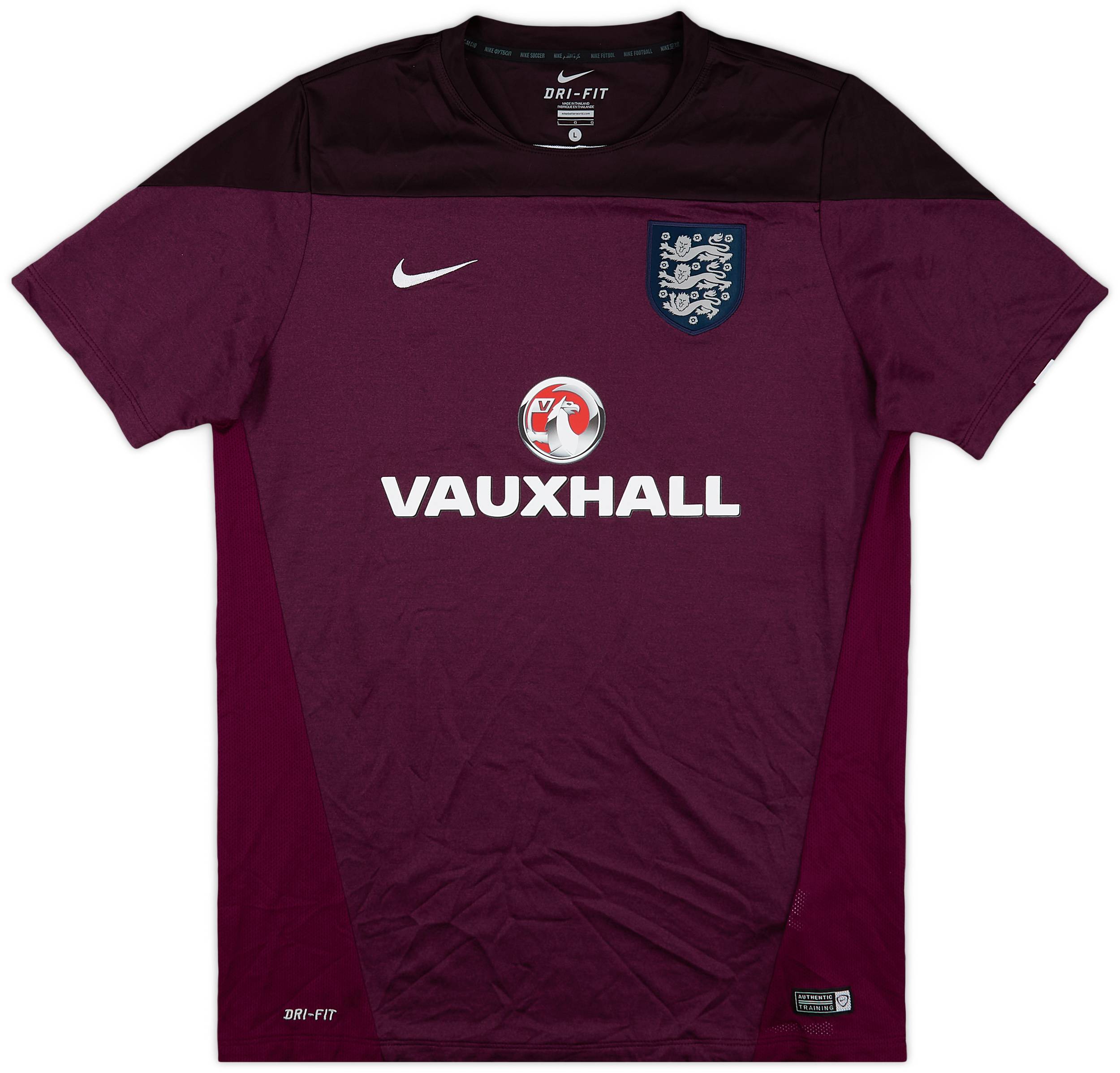 2014-15 England Nike Training Shirt - 9/10 - (L)