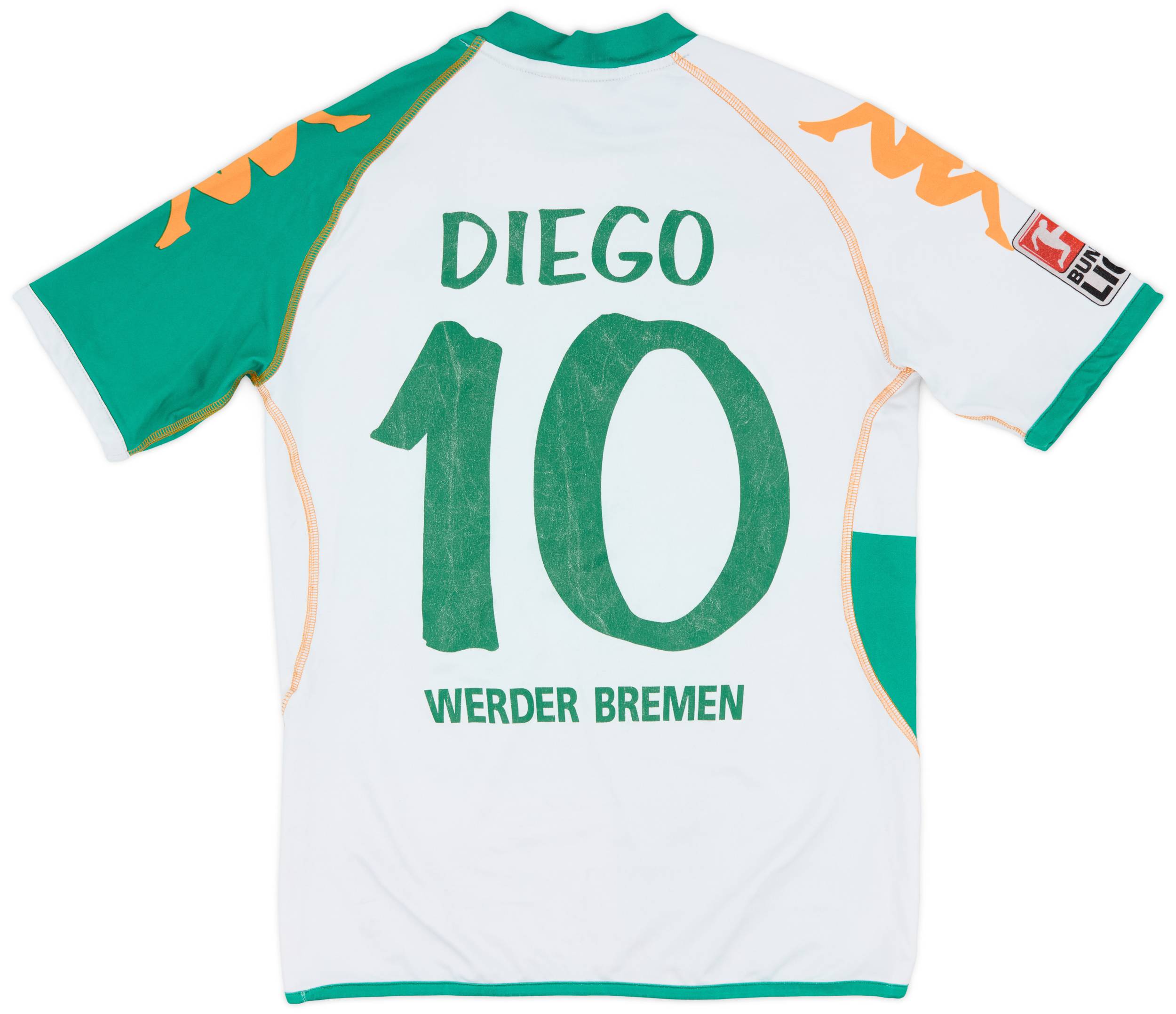2006-07 Werder Bremen Home Shirt Diego #10 - 6/10 - (S)