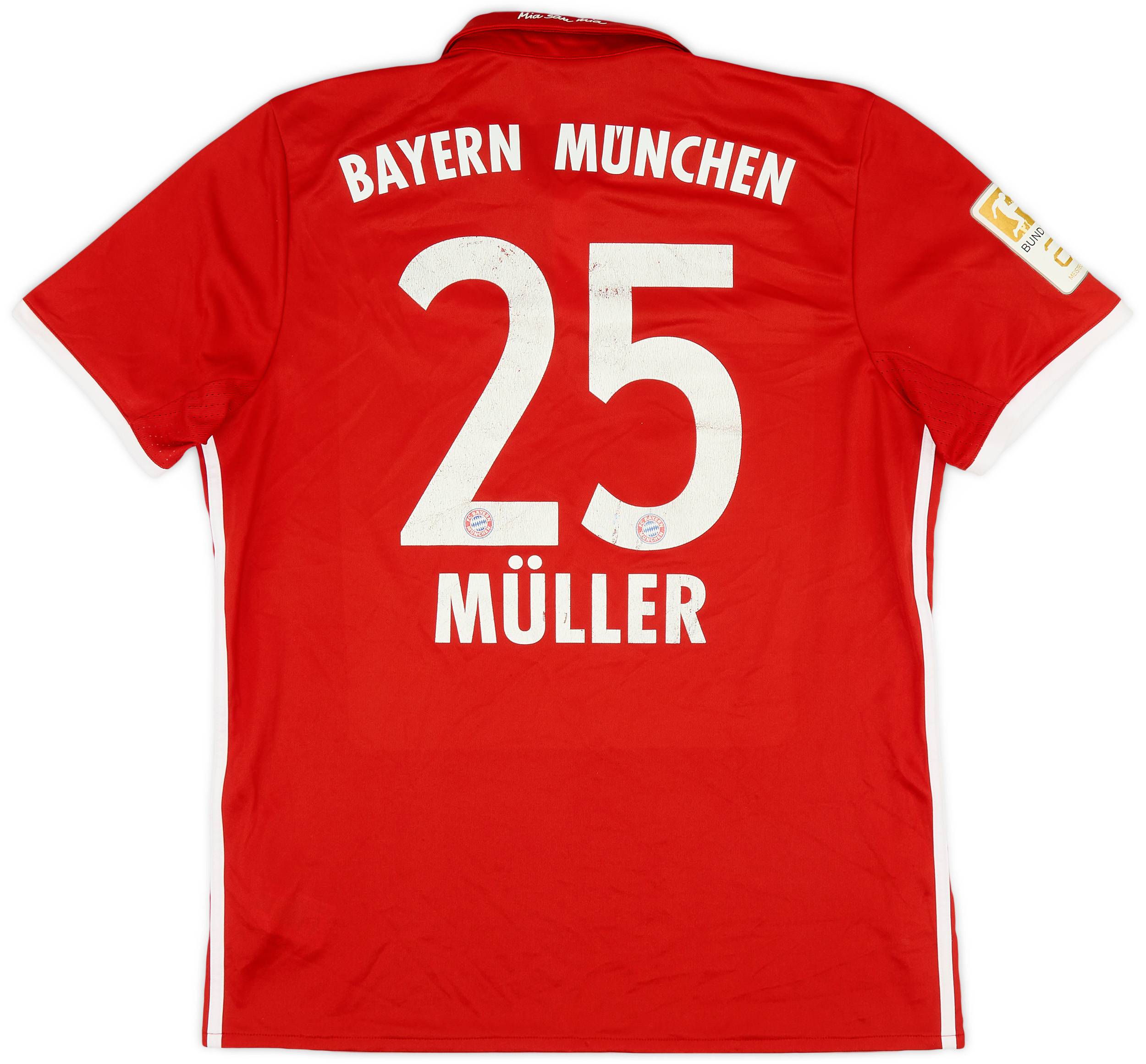 2016-17 Bayern Munich Home Shirt Muller #25 - 5/10 - (L)