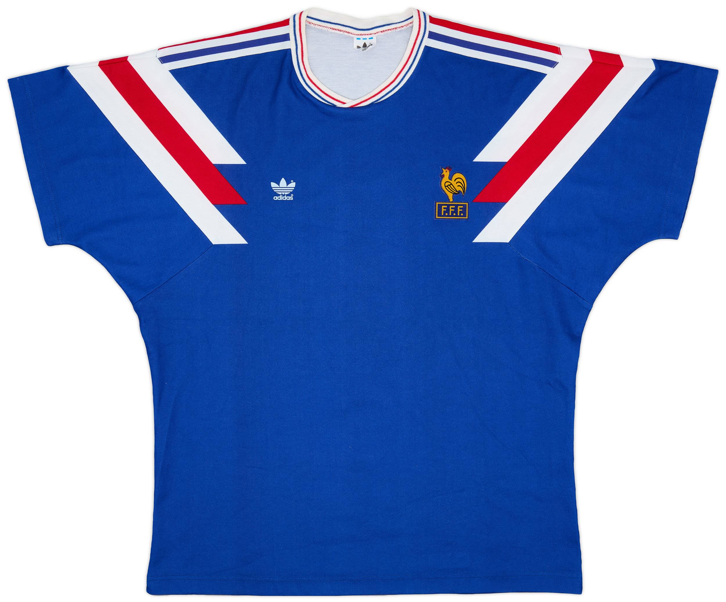 1989-90 France Home Shirt #8 - 9/10 - (XL)