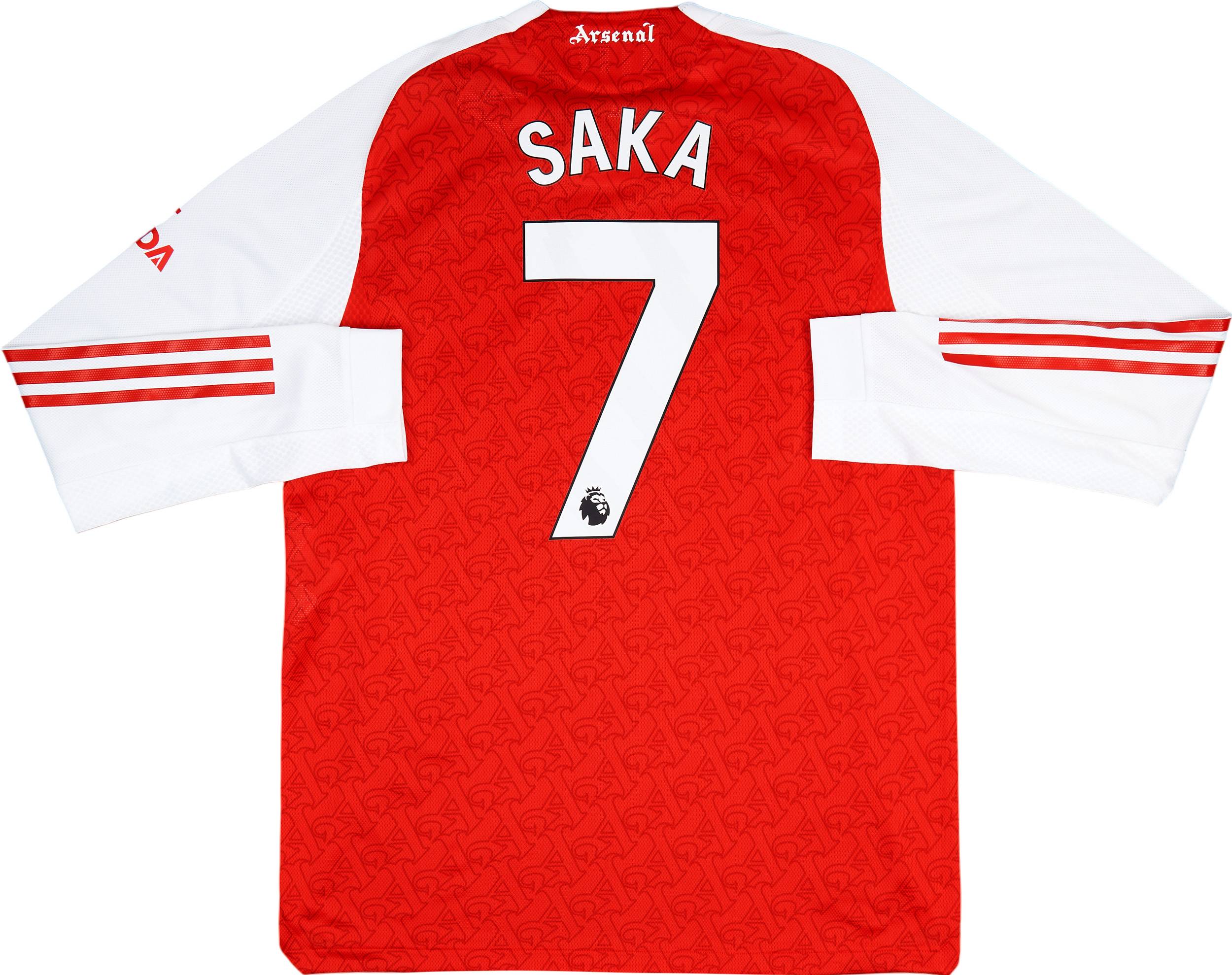 2025-26 Arsenal Authentic Home L/S Shirt Saka #7